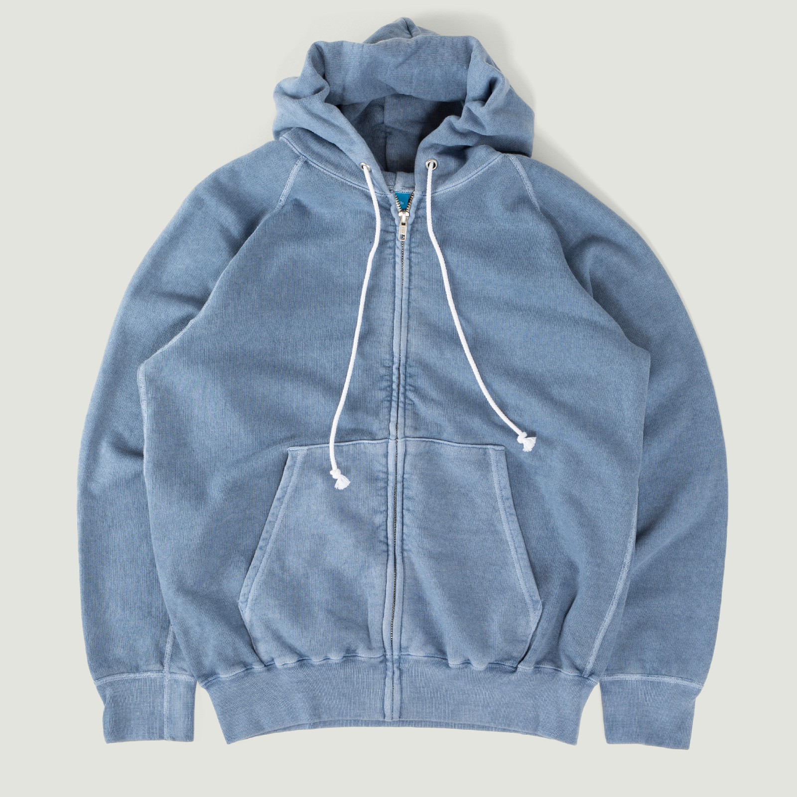 Raglan Zip Hood Sweatshirt - Ajisai Model