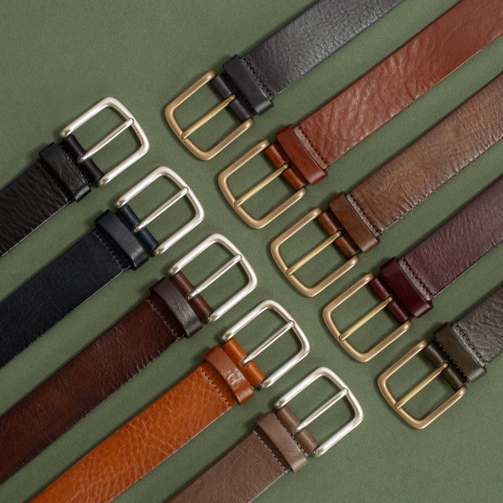 Burgundy Leather Belt
