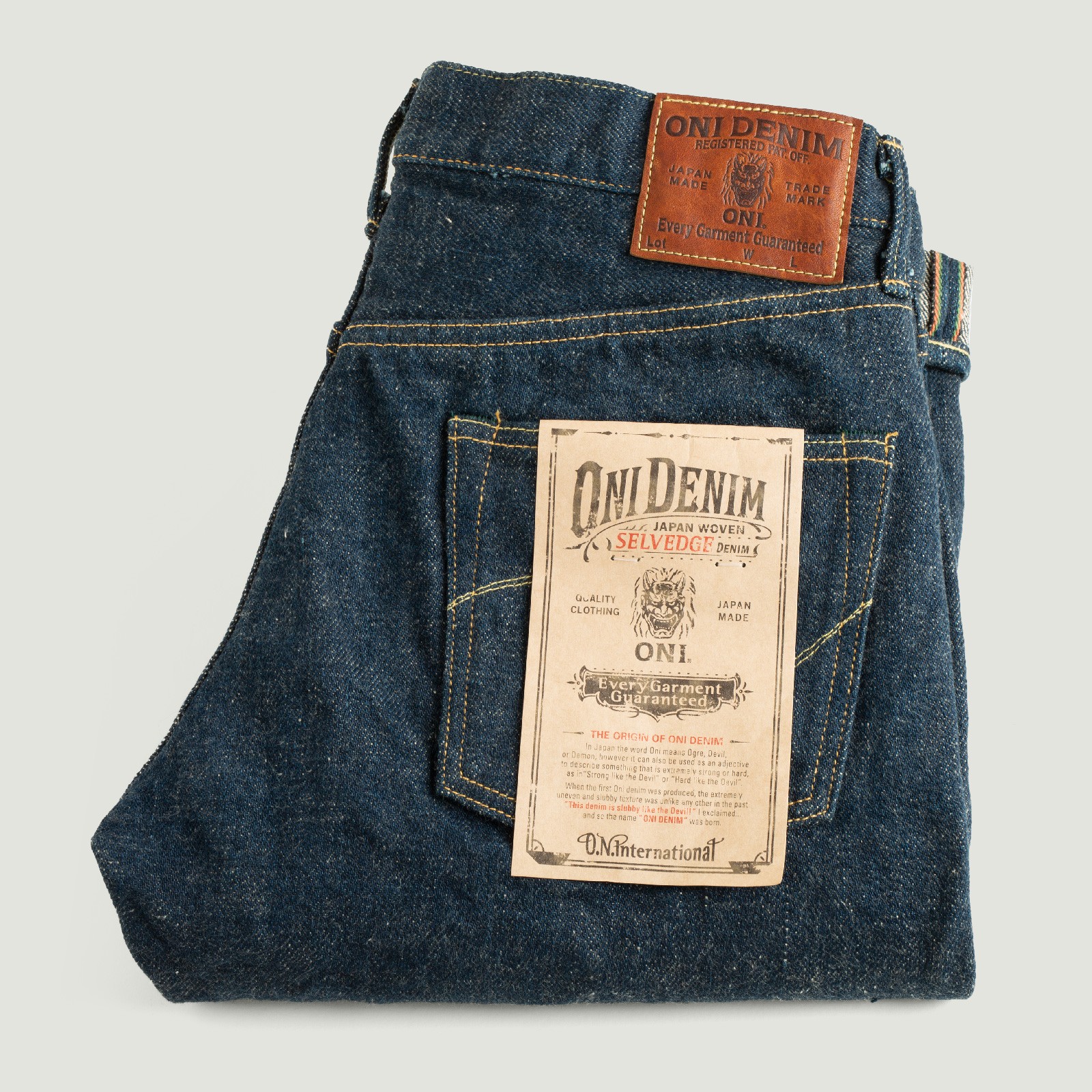 622ZR-ECRU 20oz Secret Denim Ecru Weft Relaxed Tapered
