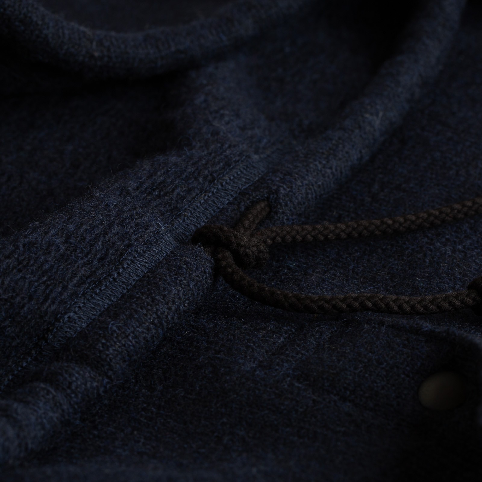 Jackman Wool Himo Polo - Navy Cord Flâneurs