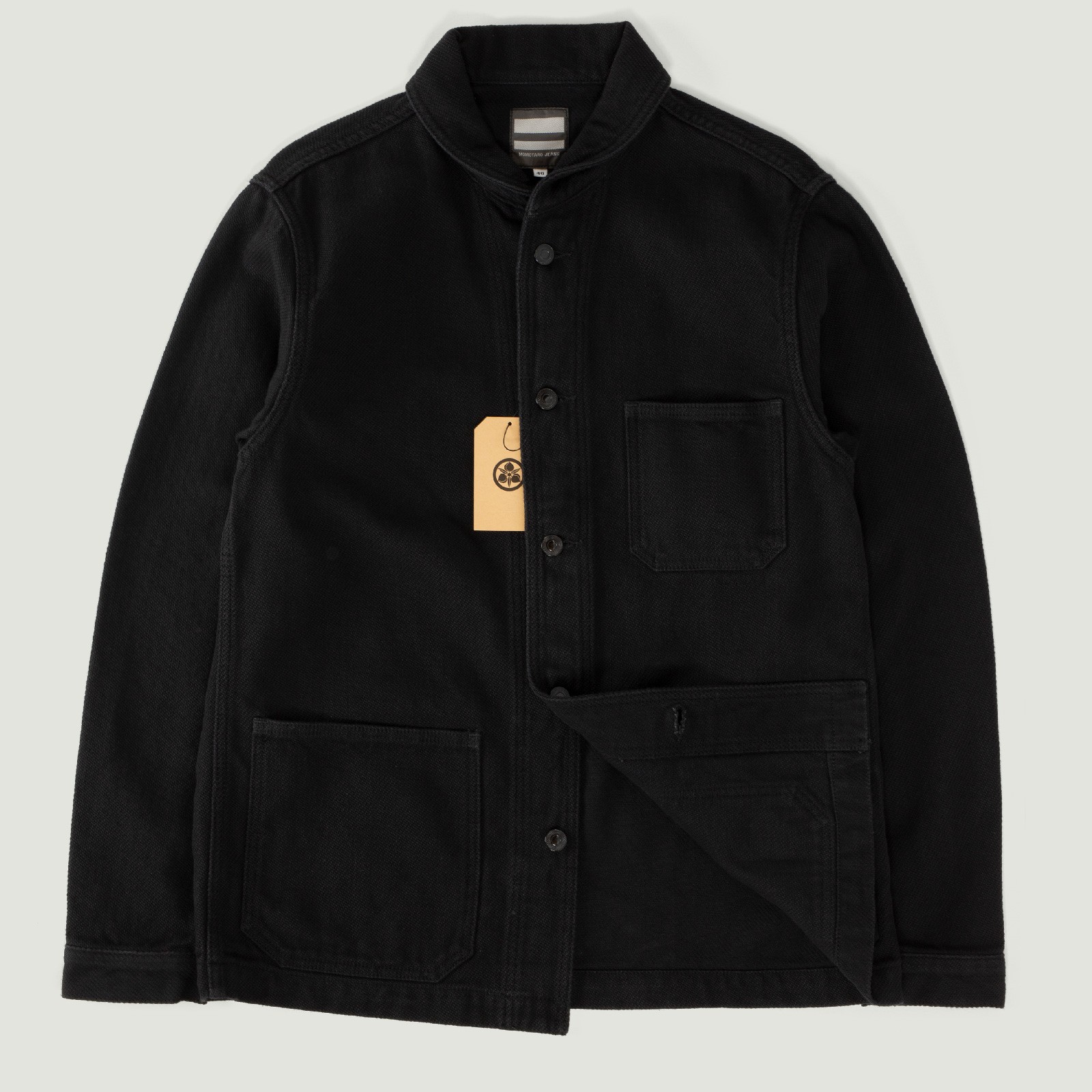 vignette-flâneurs--MOMOTARO-Dobby-Coverall-Jacket-black