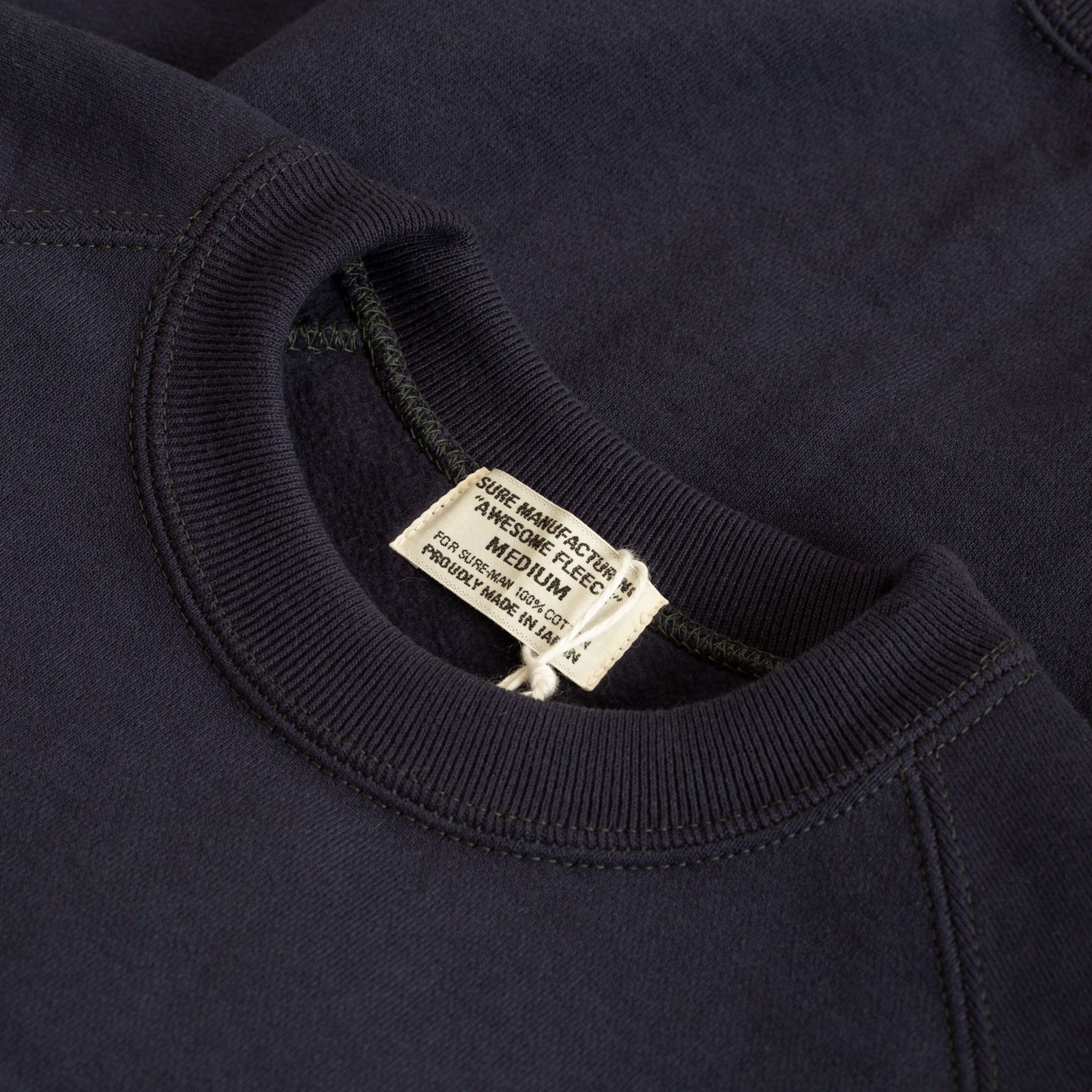 "SURE MFG" Awesome Crewneck Sweatshirt Navy