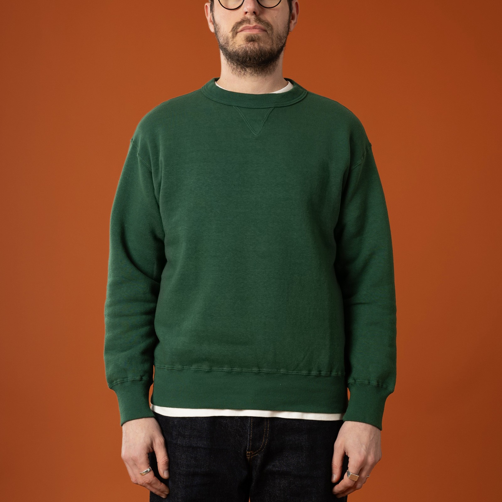 11oz Tsuriami Loopwheel Sweatshirt Green