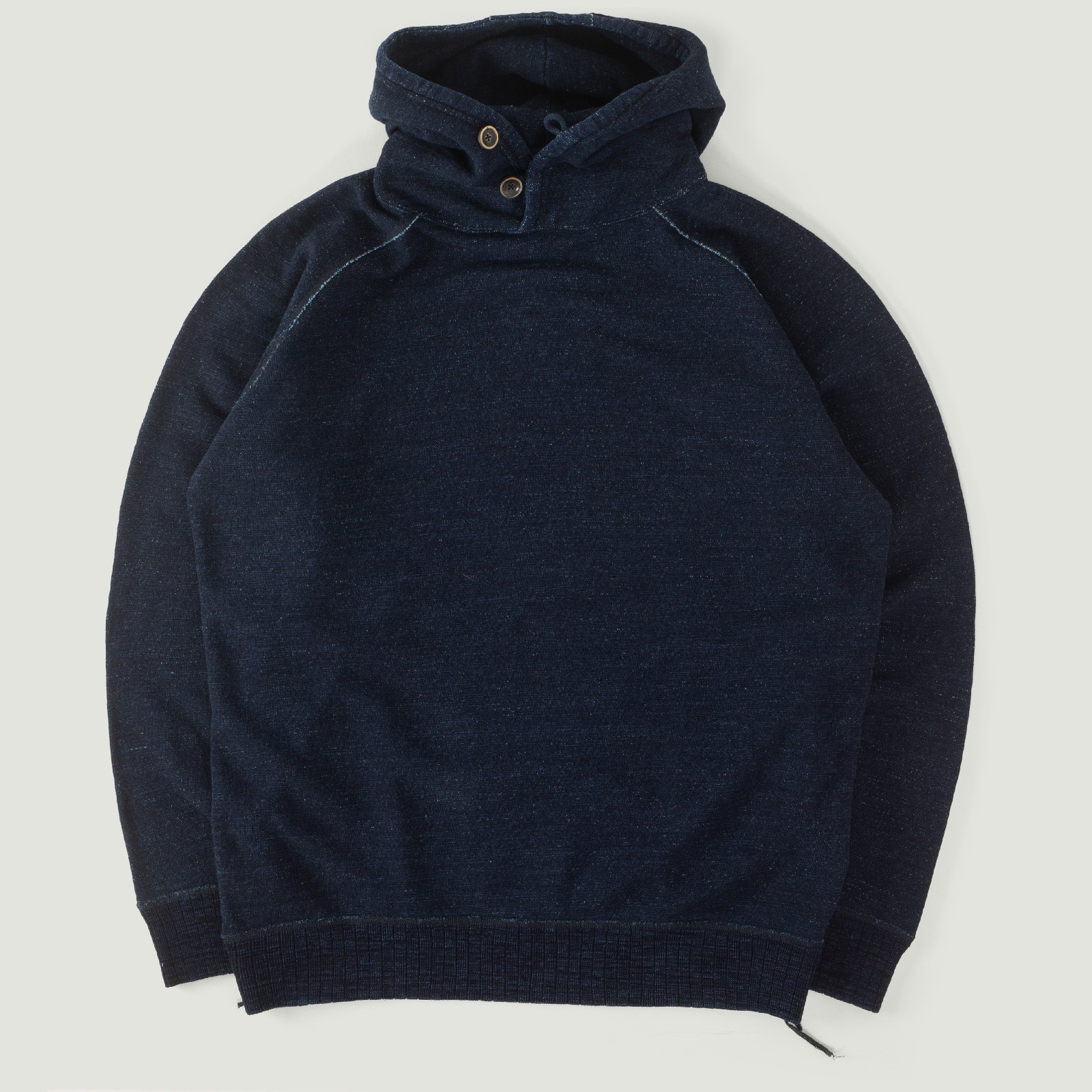 Vignette_PURE BLUE JAPAN / Knitted Slub Yarn Hoodie Indigo