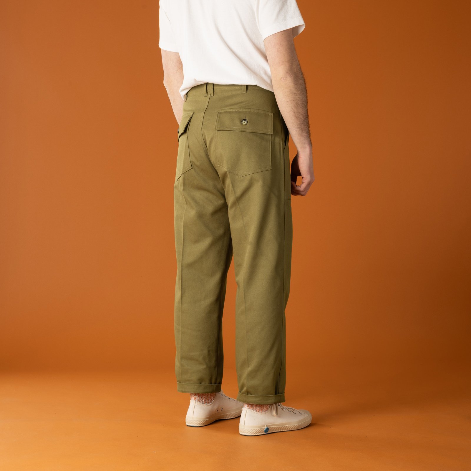 Image_INFORMALE / T107 Fatigue Pants Light Olive_de-dos