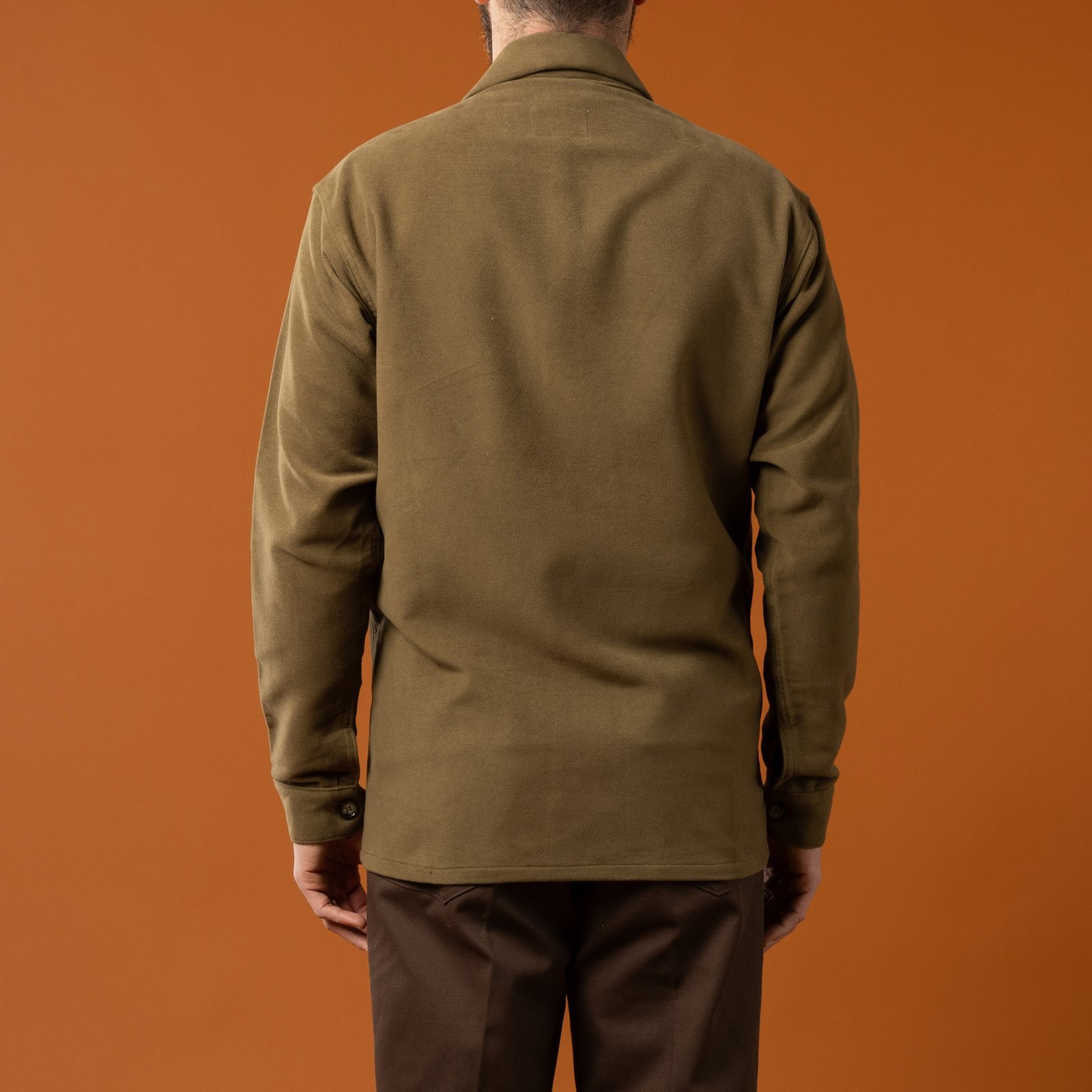 INFORMALE / WS50 Work Shirt Olive - Back View