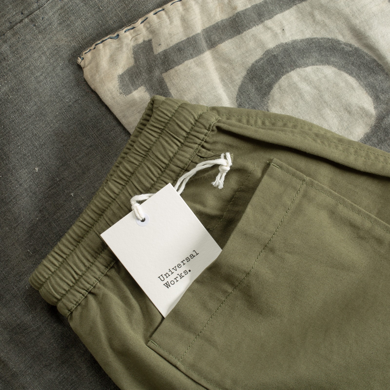 image flâneurs Universal Works Hi Water Trouser Twill Light Olive pocket