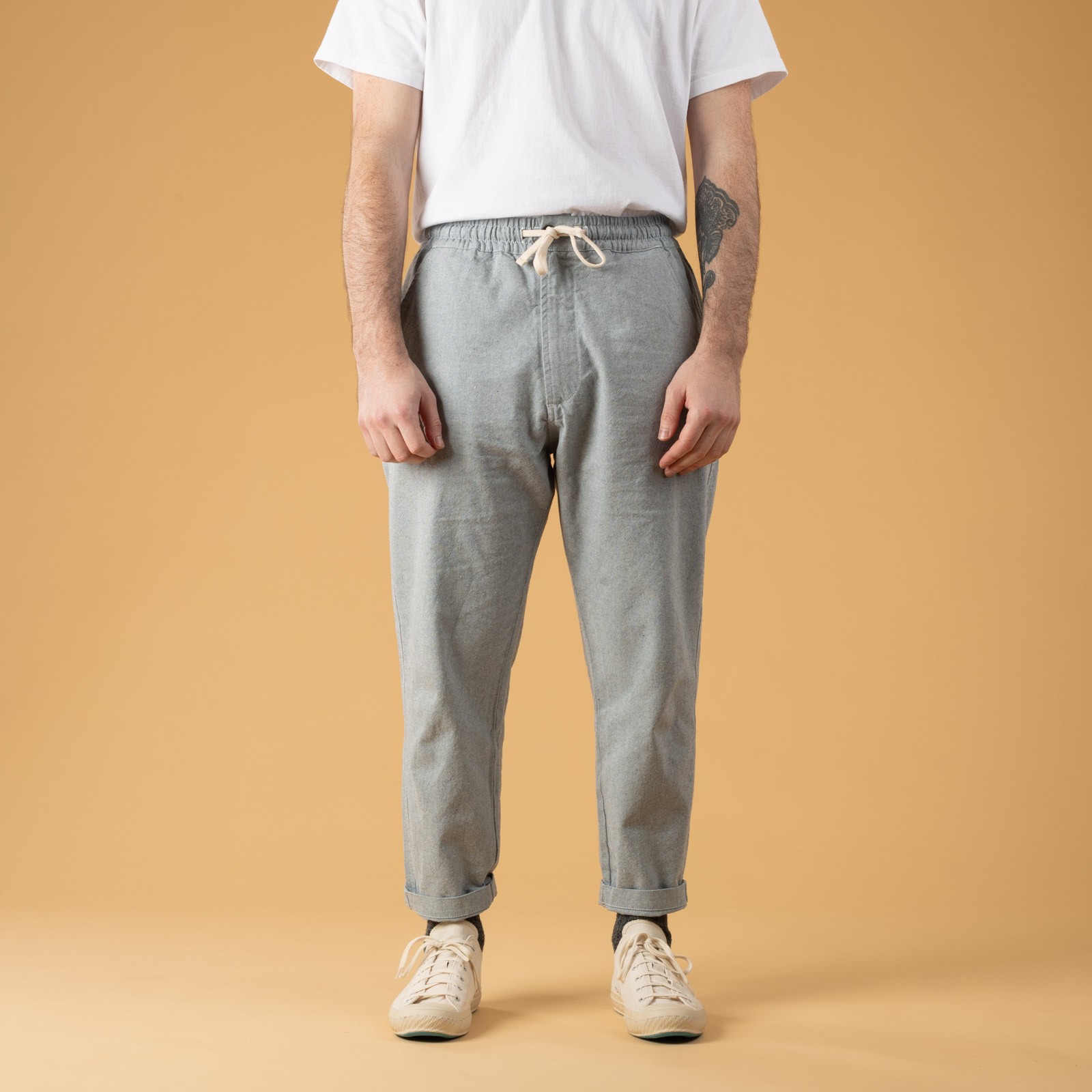 Image flâneurs Universal Works SS25-Hi Water Trouser Reworked Indigo front