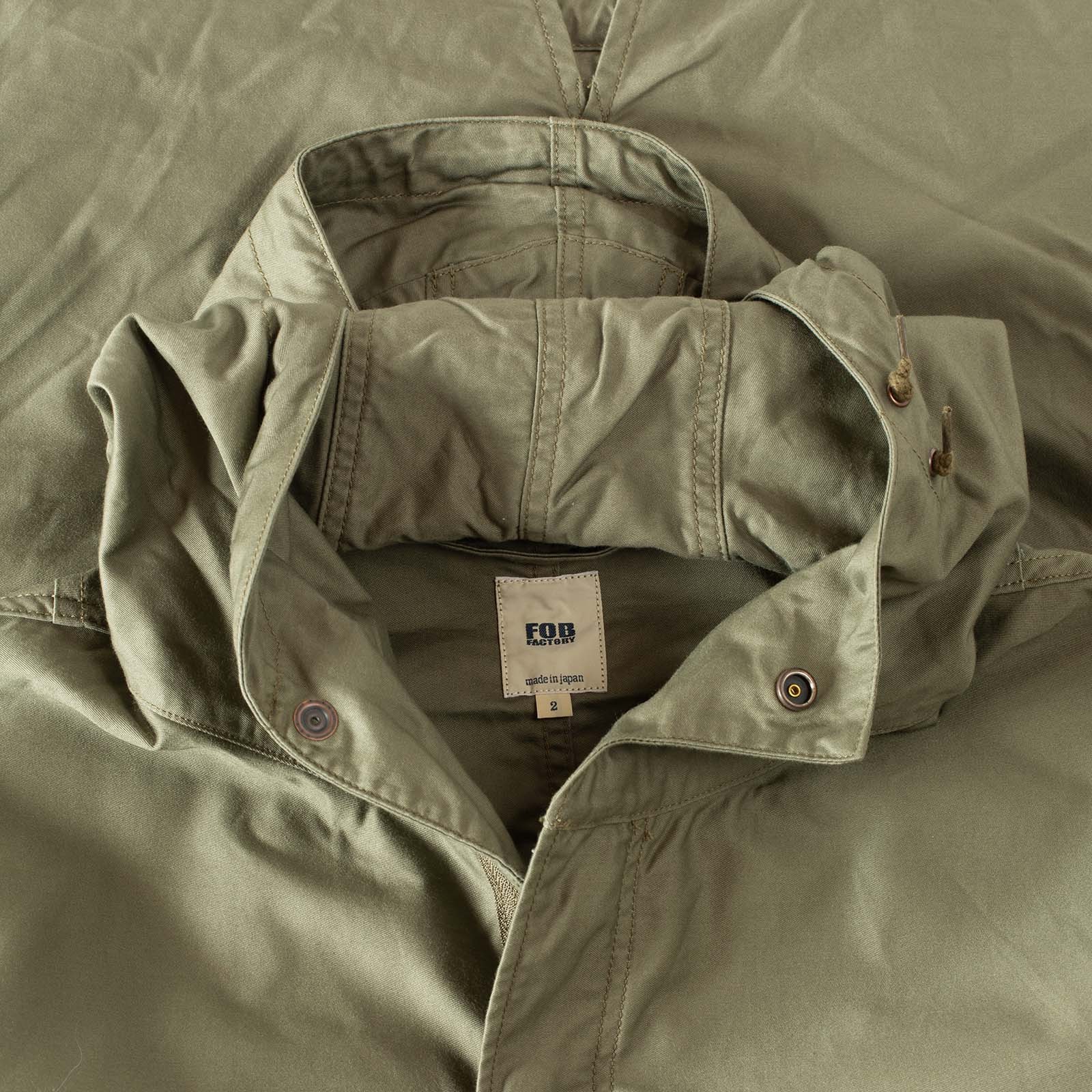 détail col flâneurs FOB FACTORY F2402 M-51 Shell Parka