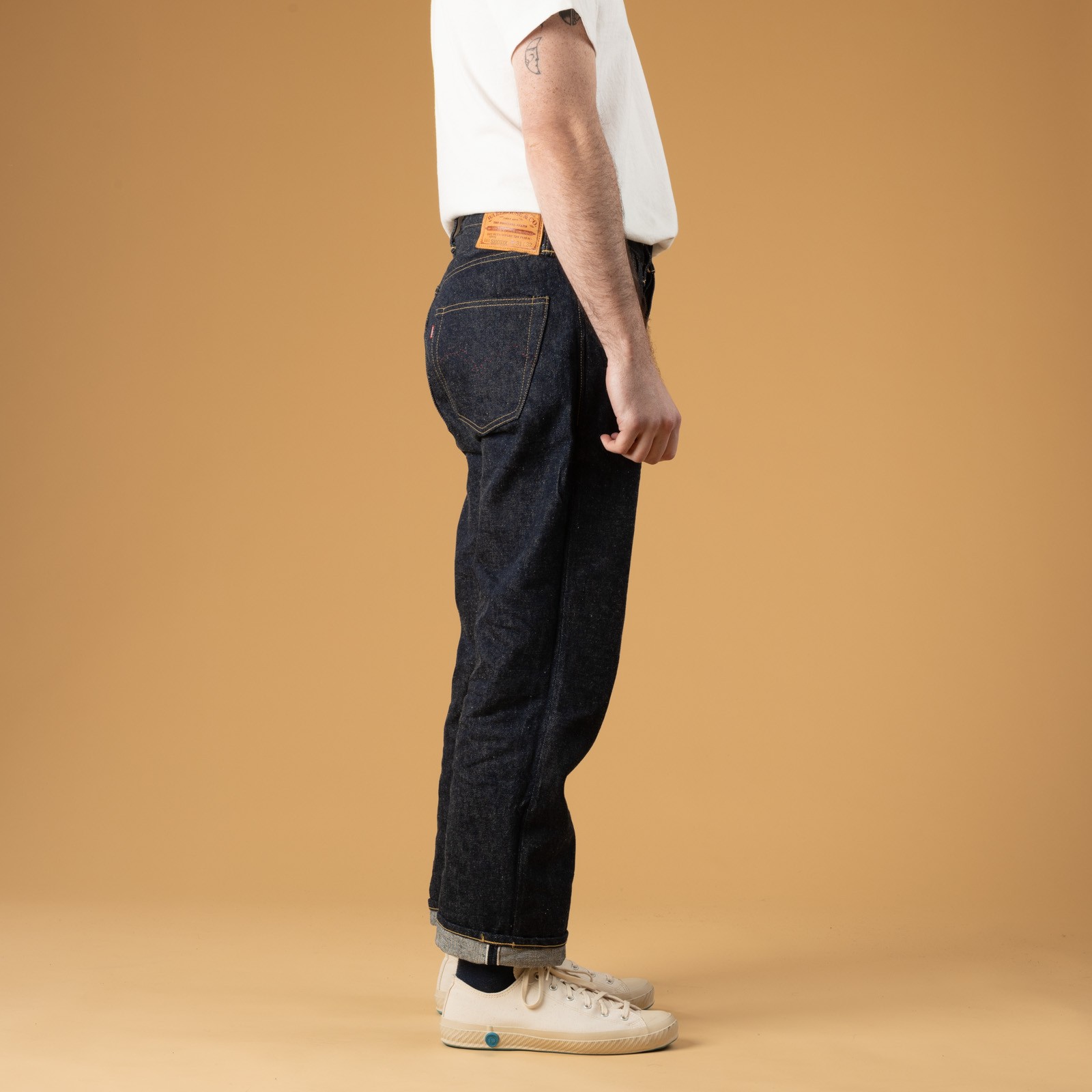 Image flâneurs WAREHOUSE & CO.  Lot S1003XX Pink Selvedge WWII Indigo Denim (3)
