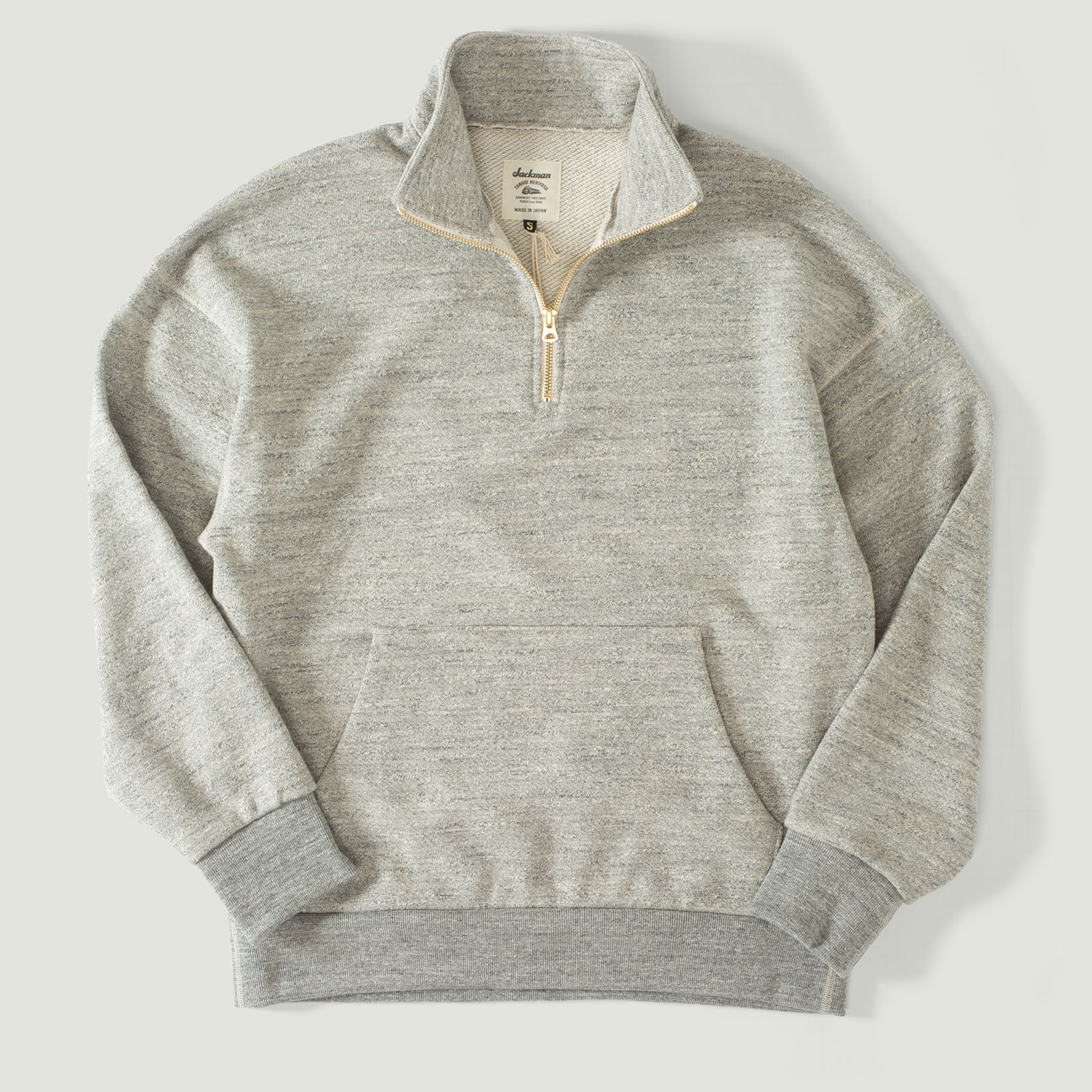 vignette flâneurs JACKMAN  GG Sweat Half-Zip Heather Gray