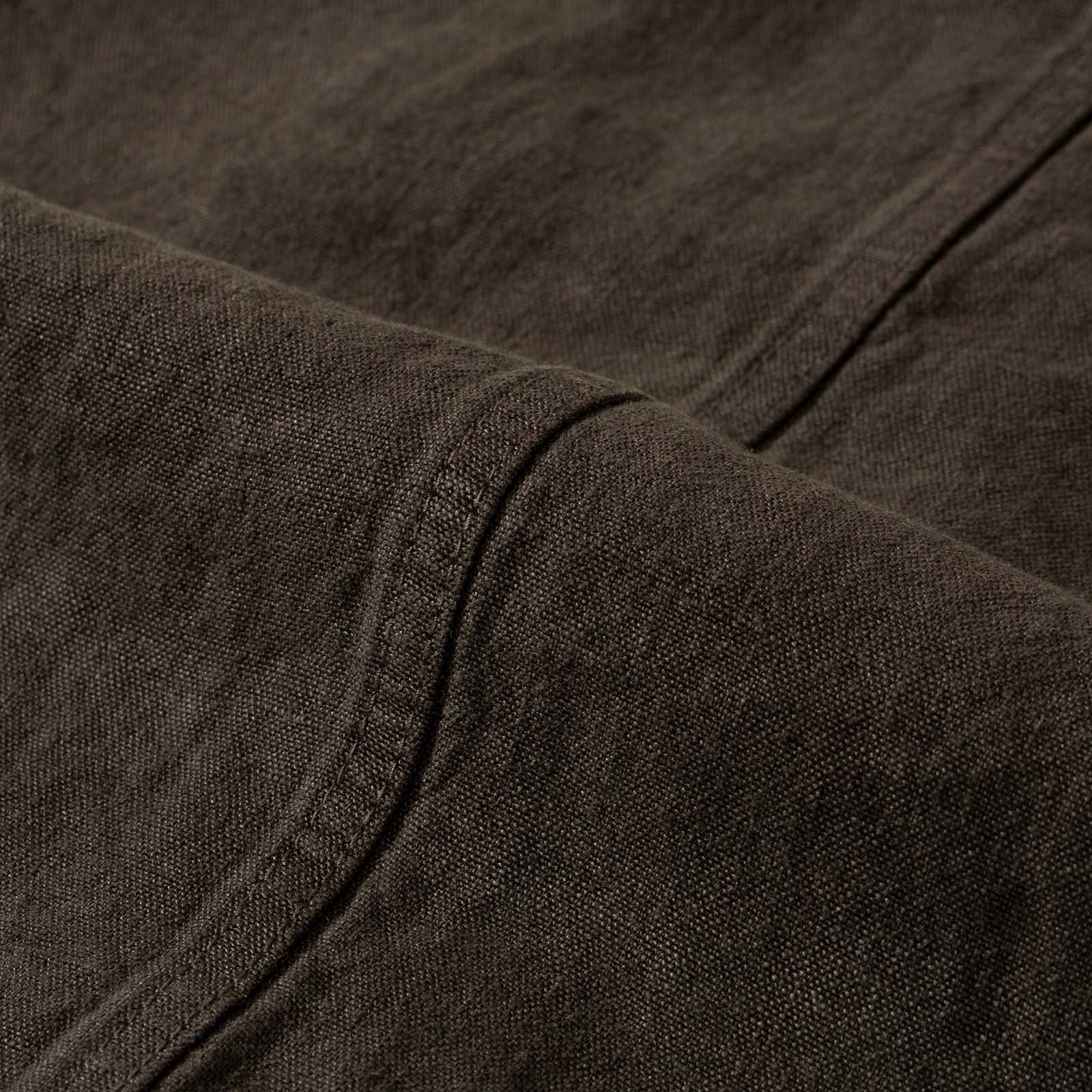 détail tissu flâneurs VETRA Elk Heavy Linen Weaved Jacket (5)