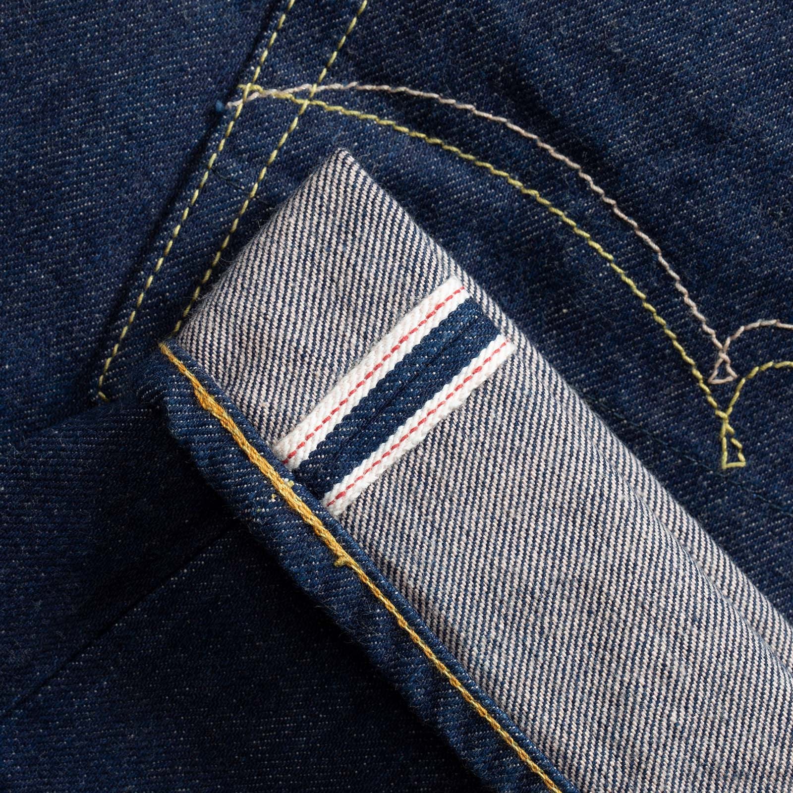 image flâneurs selvedge ID STUDIO-D'ARTISAN-Aisa Denim pink selvedge