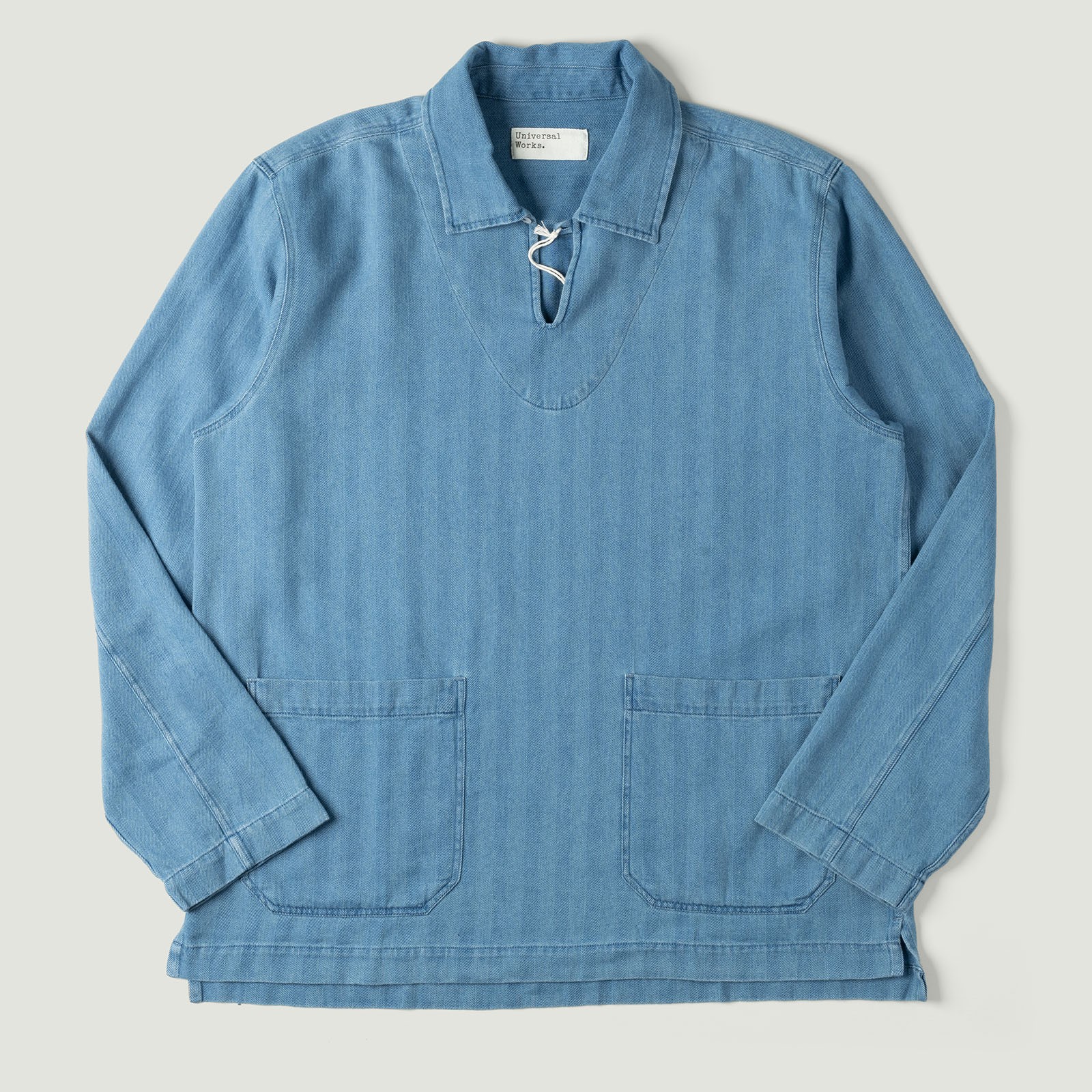 Image_Flâneurs_UNIVERSAL WORKS / Smock Overshirt Washed Indigo Herringbone Denim_Thumbnail