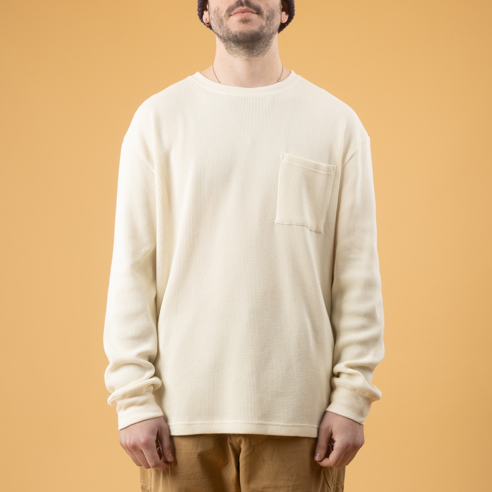 Image of GOHEMP Low Pocket Tee Natural from the front