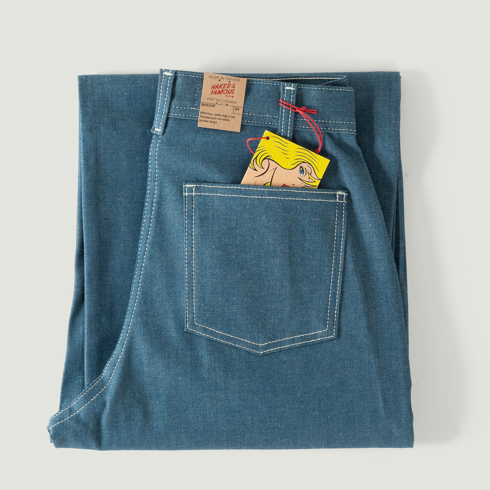 NAKED & FAMOUS WOMEN / Maudie Antique Blue Denim Stretch
