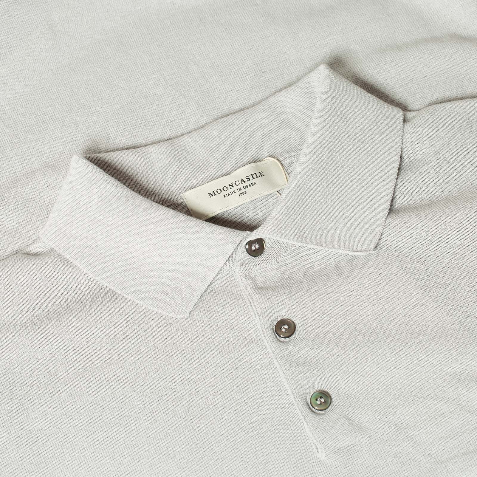 Image_Flâneurs_MOONCASTLE / Polo Ice Cotton Manches Courtes Light_détail_col
