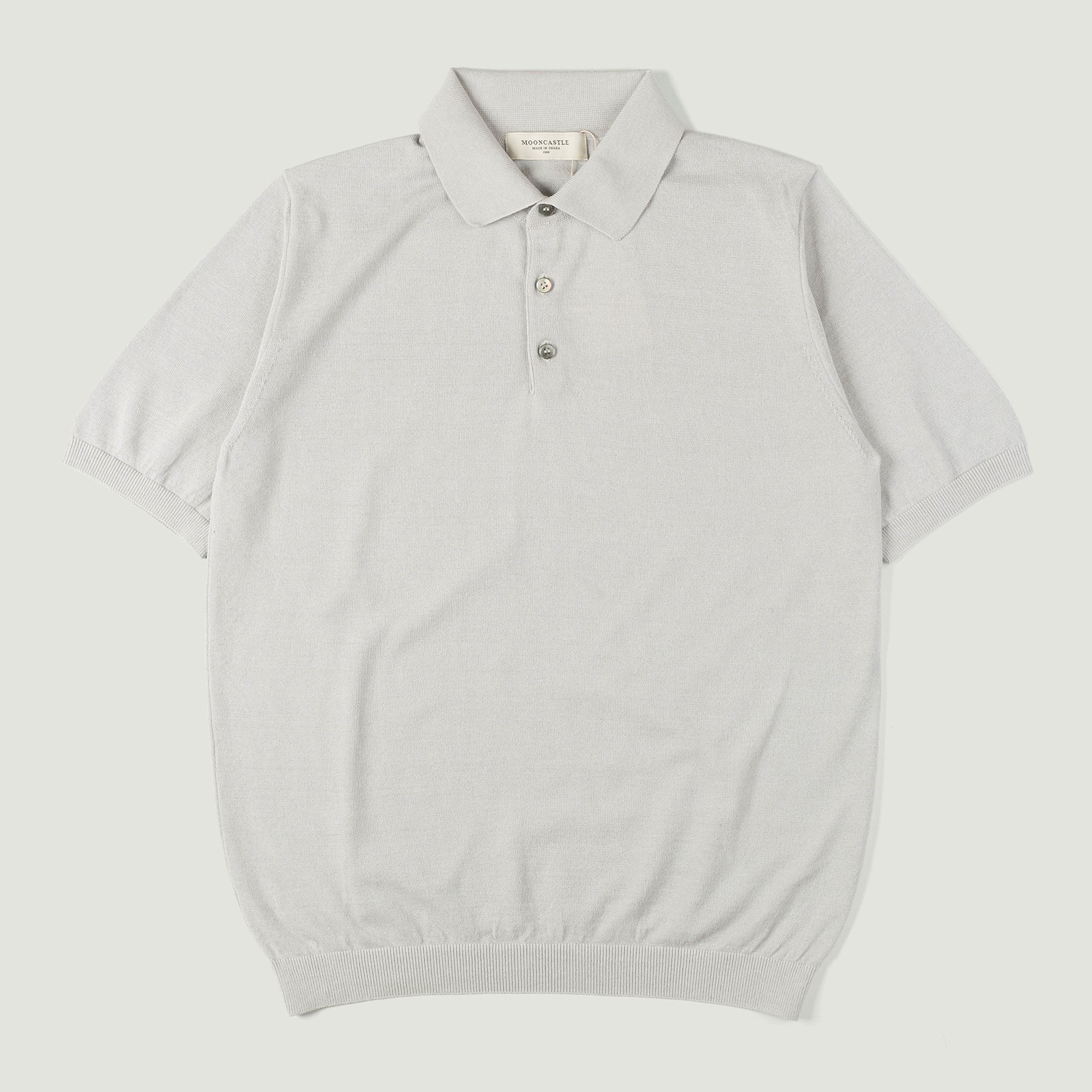 Image_Flâneurs_MOONCASTLE / Polo Ice Cotton Manches Courtes Light Gray_Vignette