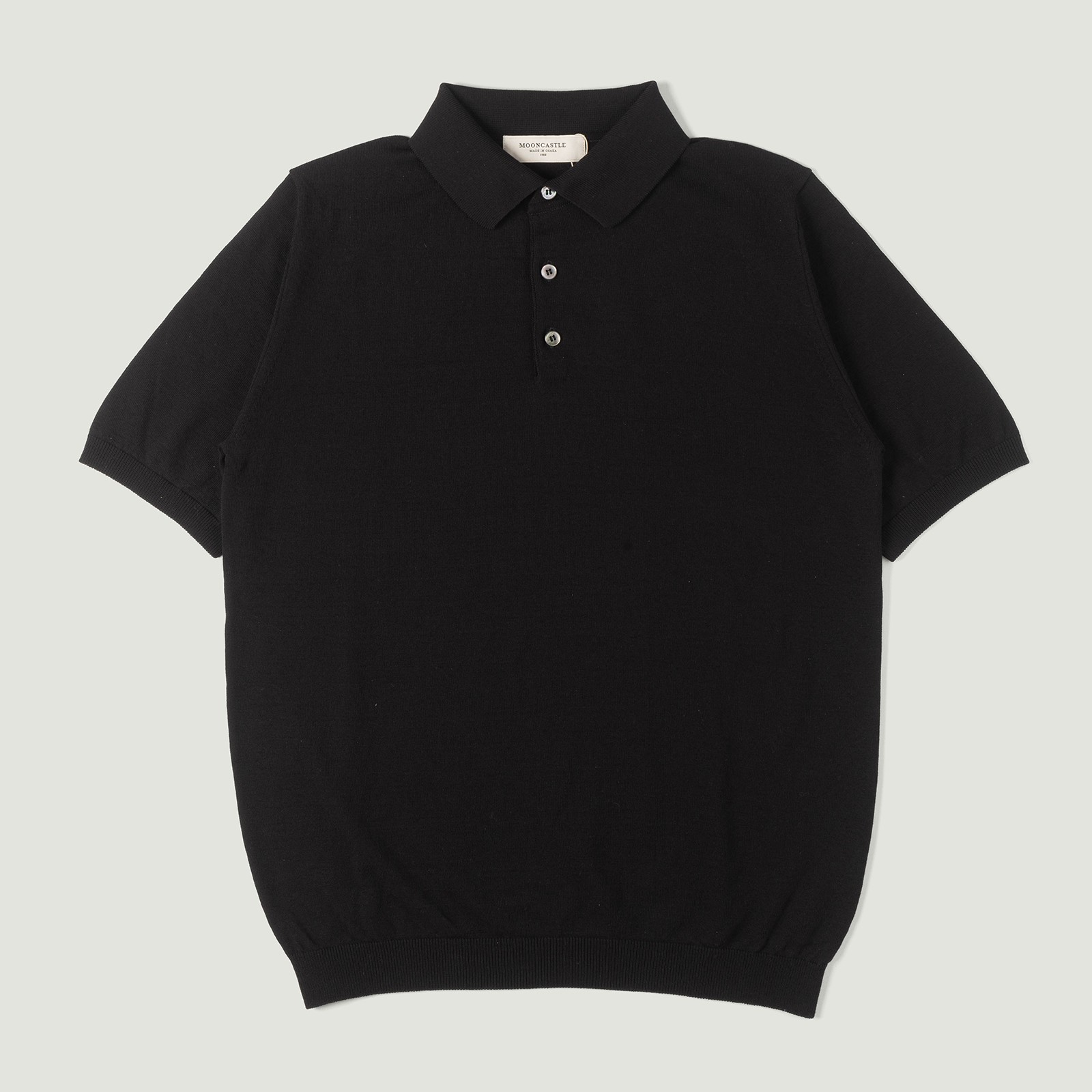Image_Flâneurs_MOONCASTLE / Polo Ice Cotton Manches Courtes Black_Vignette