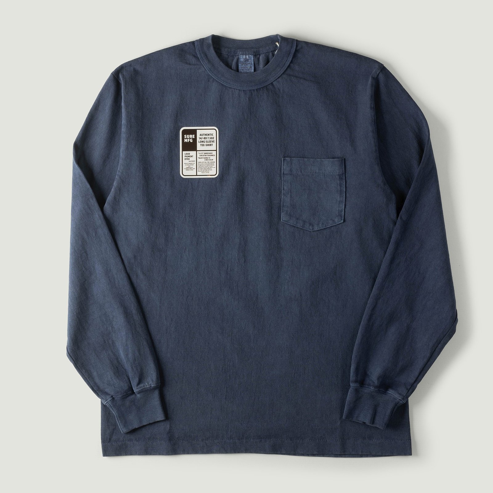 Image_Flâneurs_tee shirt manches longues_XX DEVELOPMENT / "SURE MFG" 7,5oz Pocket L/S Tee Nasvy_Vignette