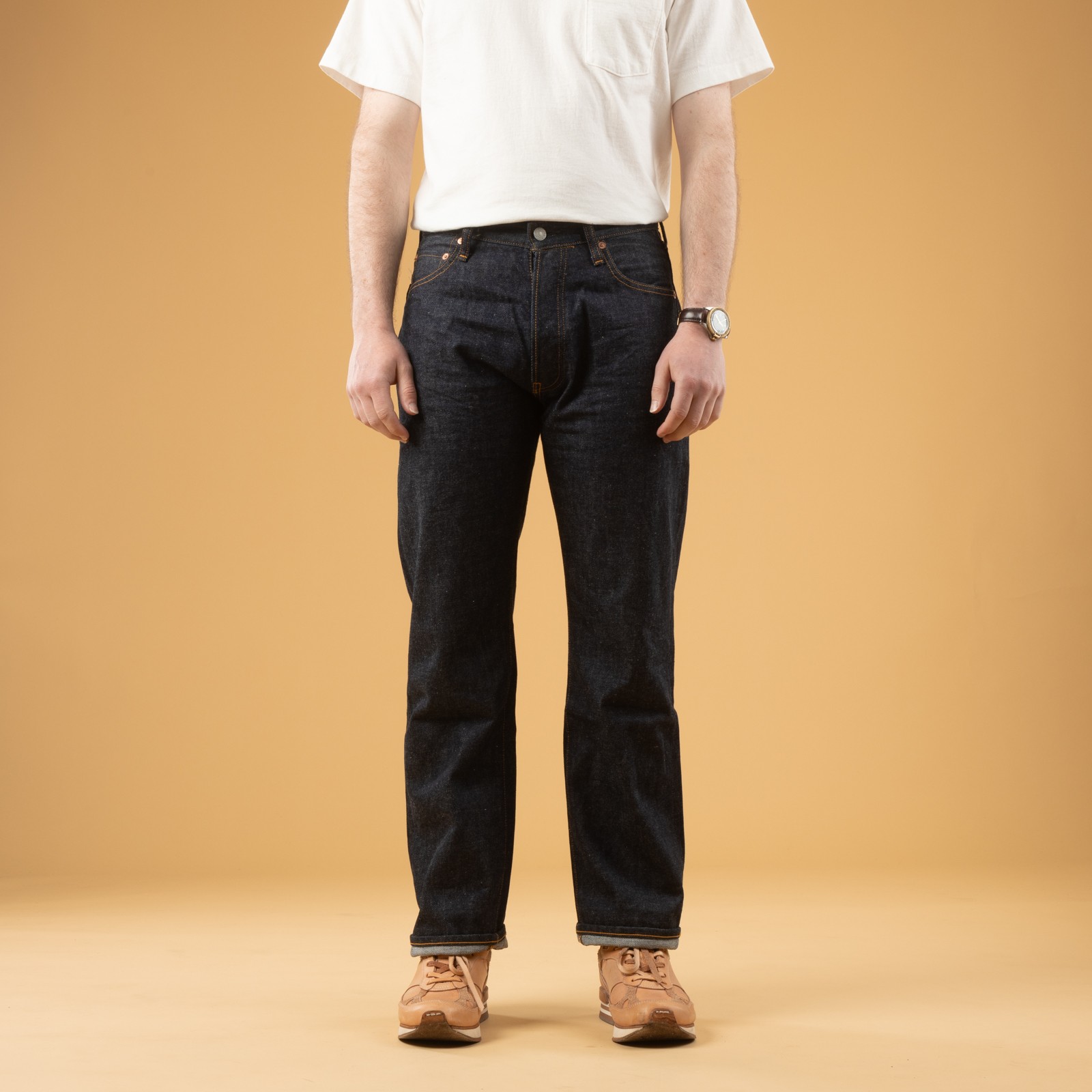 Image_Flâneurs_Studio-d'Artisant D1890 13oz Loose Straight Selvedge Denim_de-face