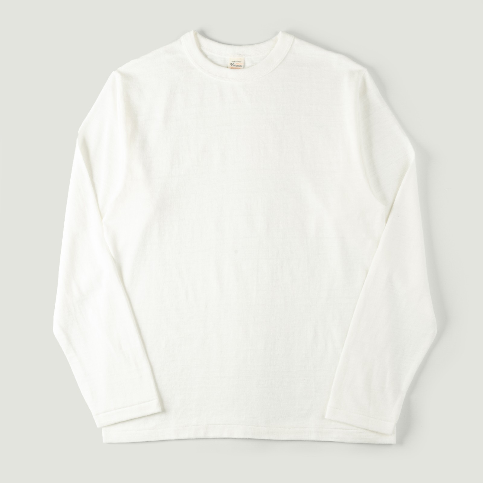 Image_Flâneurs_WAREHOUSE & CO. / lot. 5906 T-shirt L/S No Print Crew Off White_Vignette