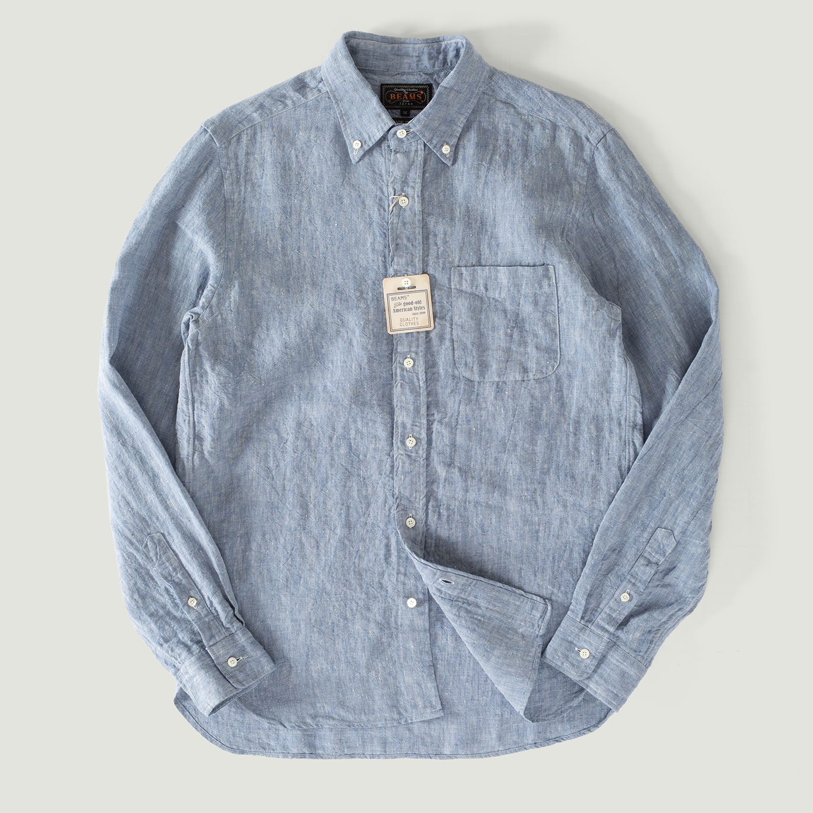 Vignette flâneurs BEAMS PLUS B.D 1 40 Linen Chambray Blue