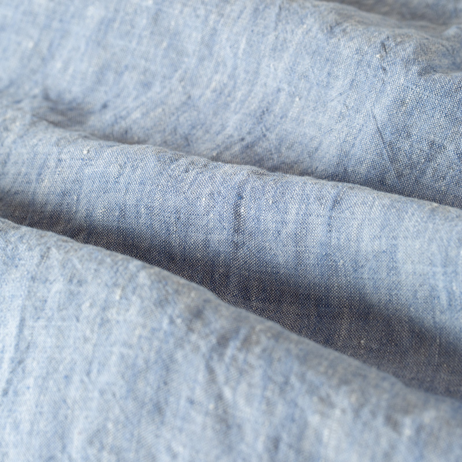 image détail flâneurs BEAMS PLUS B.D 1 40 Linen Chambray-closeup