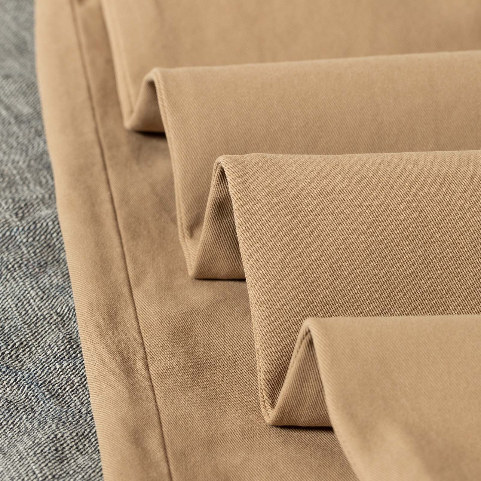 tissu flâneurs BEAMS PLUS 2 Pleats Trousers Long Twill Khaki