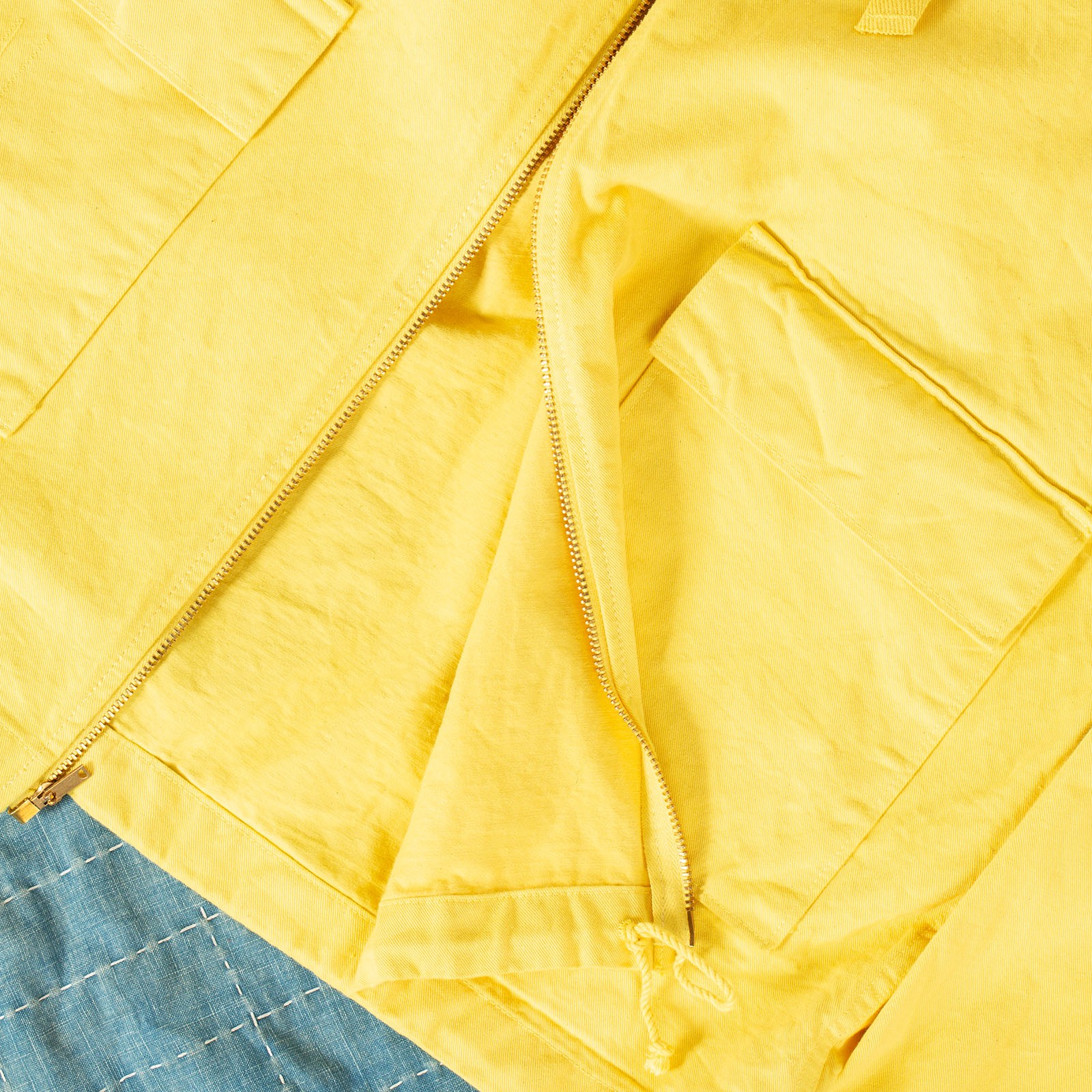détail zip image flâneurs veste XX DEVELOPMENT SURE MFG Anoraks lemony
