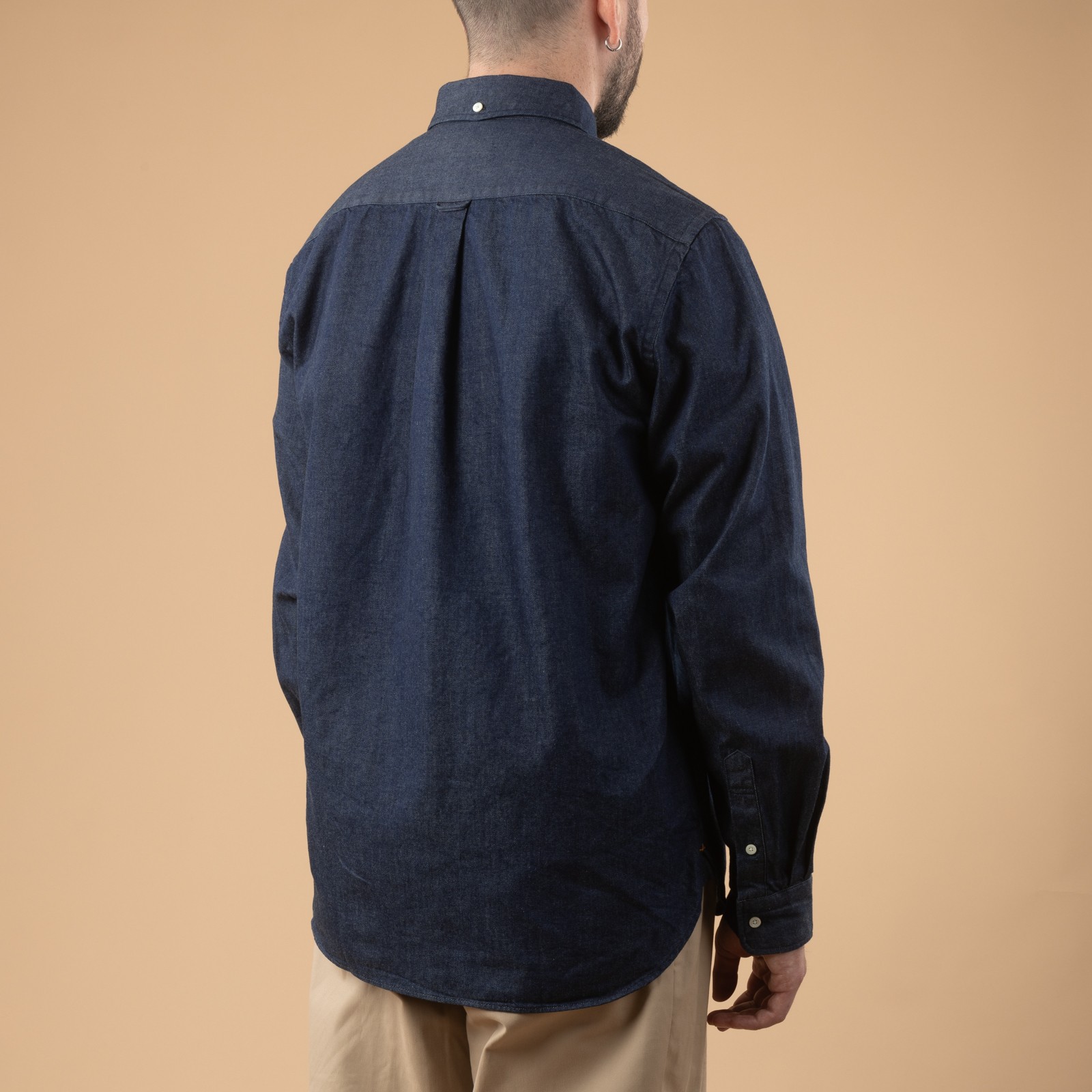 Image-Flâneurs_BEAMS PLUS / BD Denim Shirt Indigo_front-back