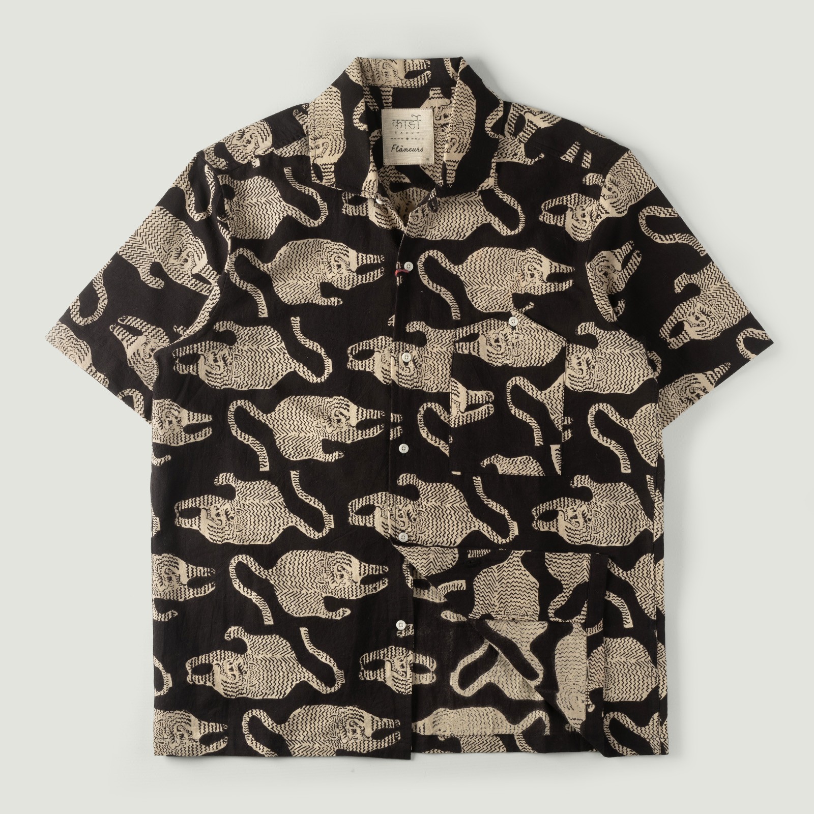 Image-Flâneurs_KARDO x FLÂNEURS / S/S Shirt BP69 Grey/Black_Vignette
