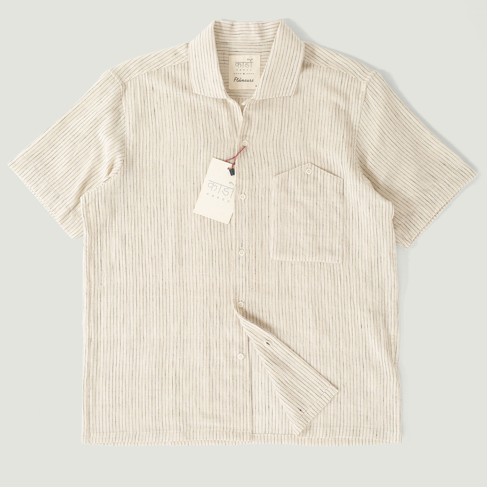 Vignettes Image-Flâneurs_ Kardo x Flaneurs Shirt EMB21 Natural Stripe