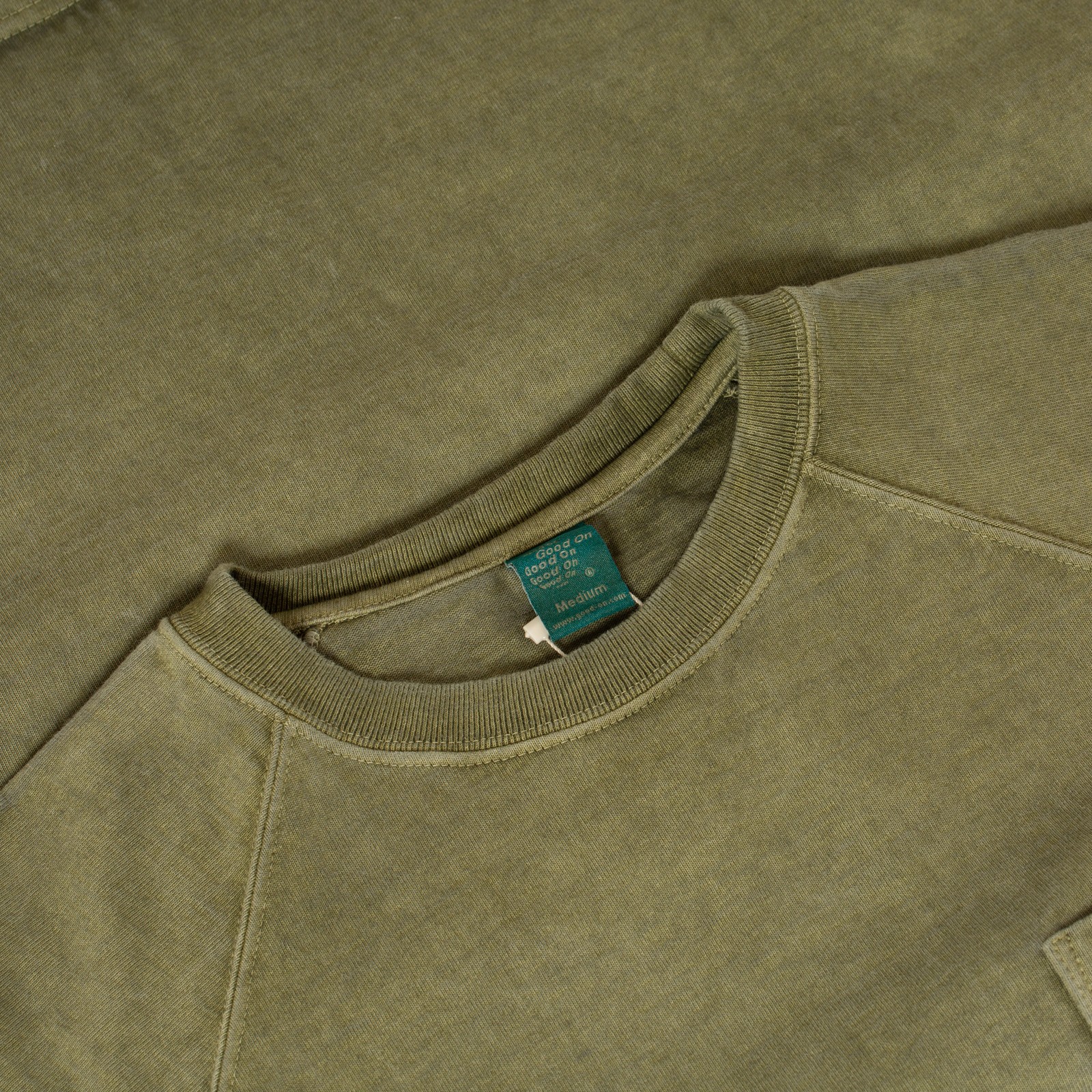 image col flâneurs GOOD ON teeshirt manches courtes épais Heavy Raglan Pocket Tee P-Sage
