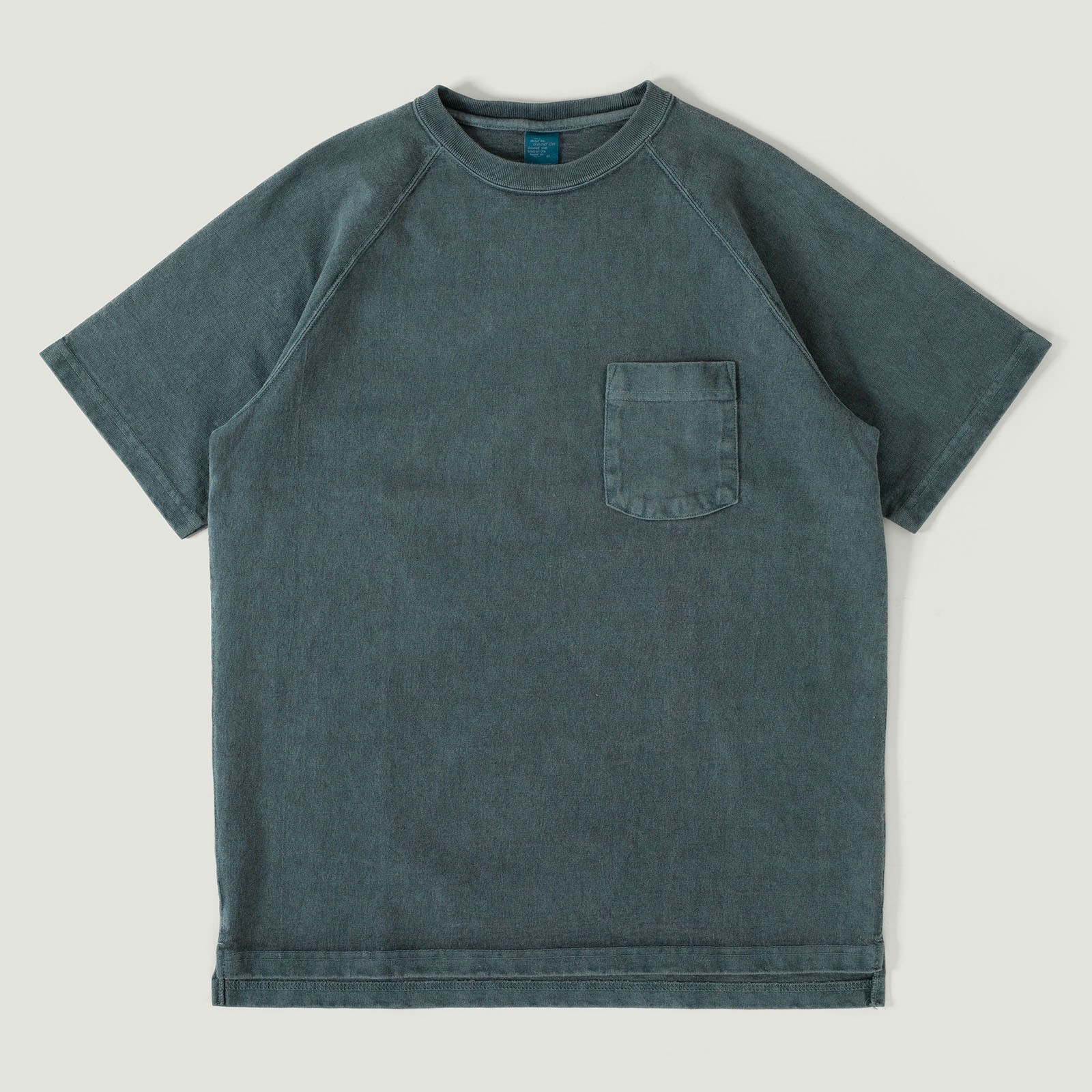 Vignettes GOOD ON teeshirt manches courtes épais Heavy Raglan Pocket Tee P-slate