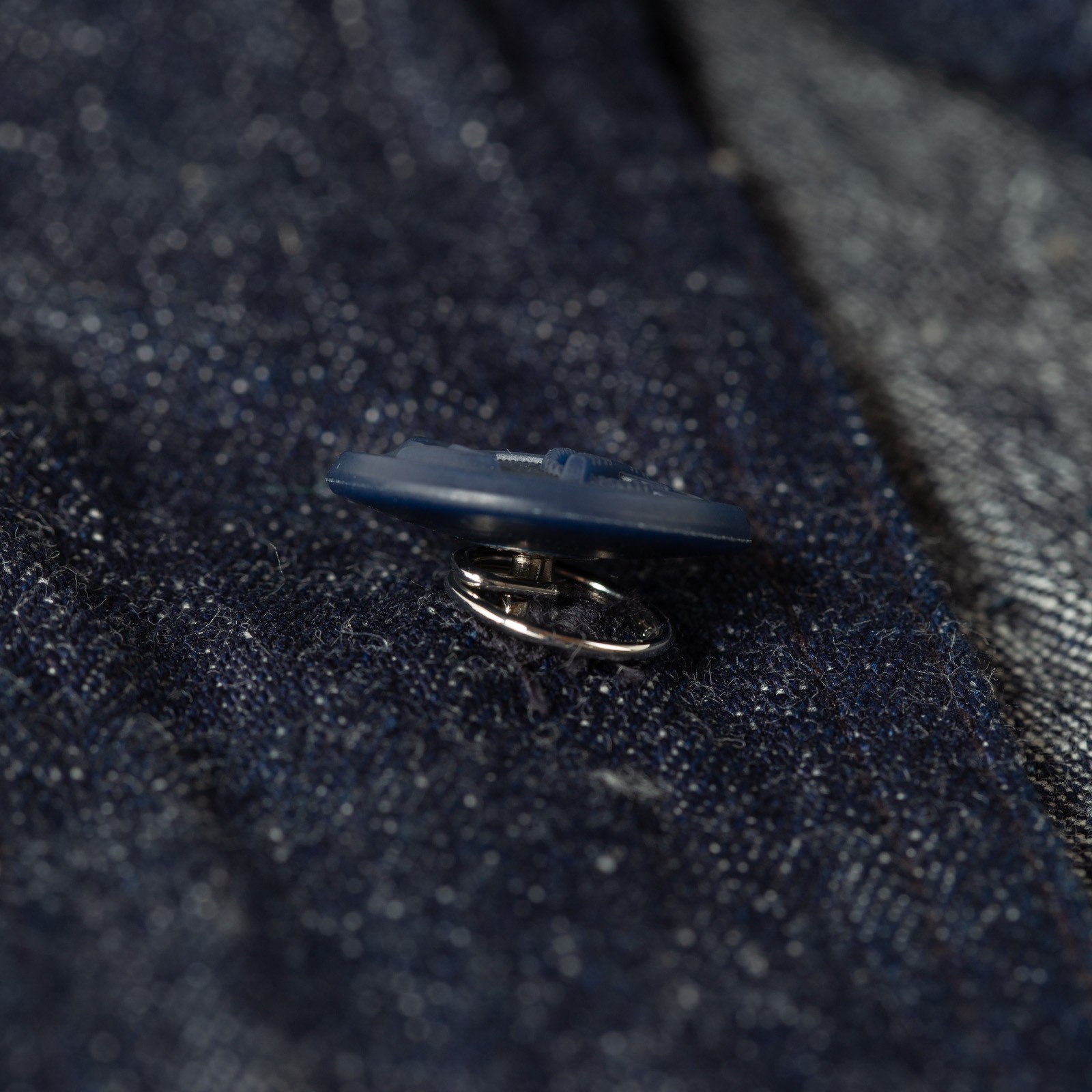 image flâneurs_bouton veste denim militaire WAREHOUSE & CO. Lot. 2220 U.S Navy Shawl Collar Coverall Indigo