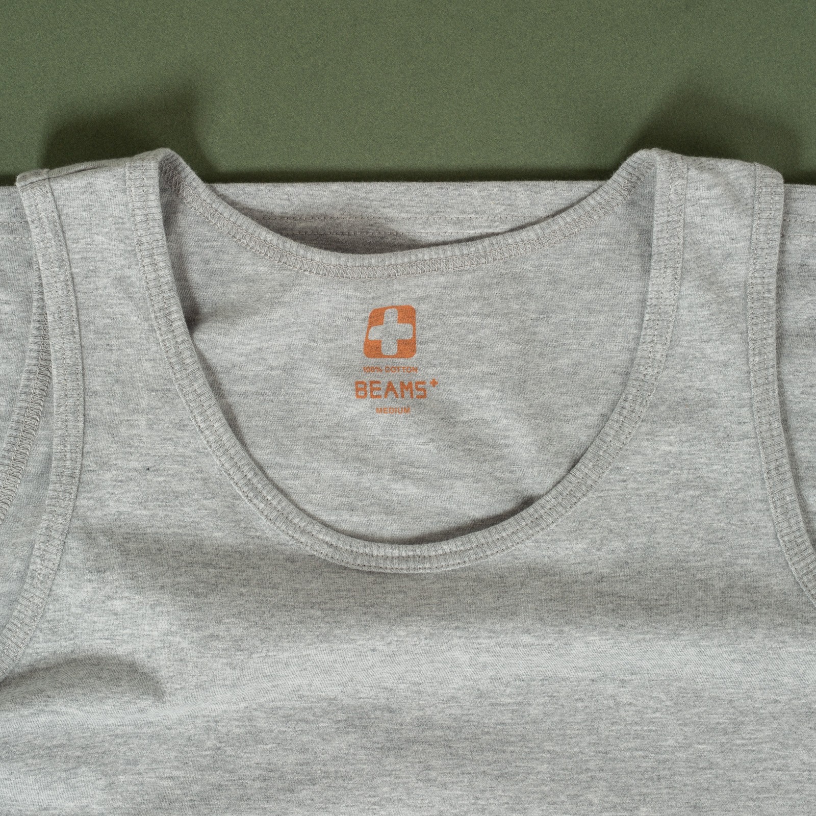 image flâneurs  debardeur basic BEAMS PLUS 2 Pack Tank Top White + T.Grey-2