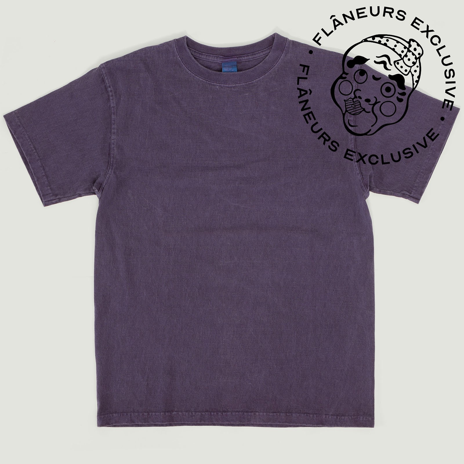 Vignettes flâneurs exclusive  teeshirt GOOD ON  Short Sleeve Crew T-Shirt P-grape badge