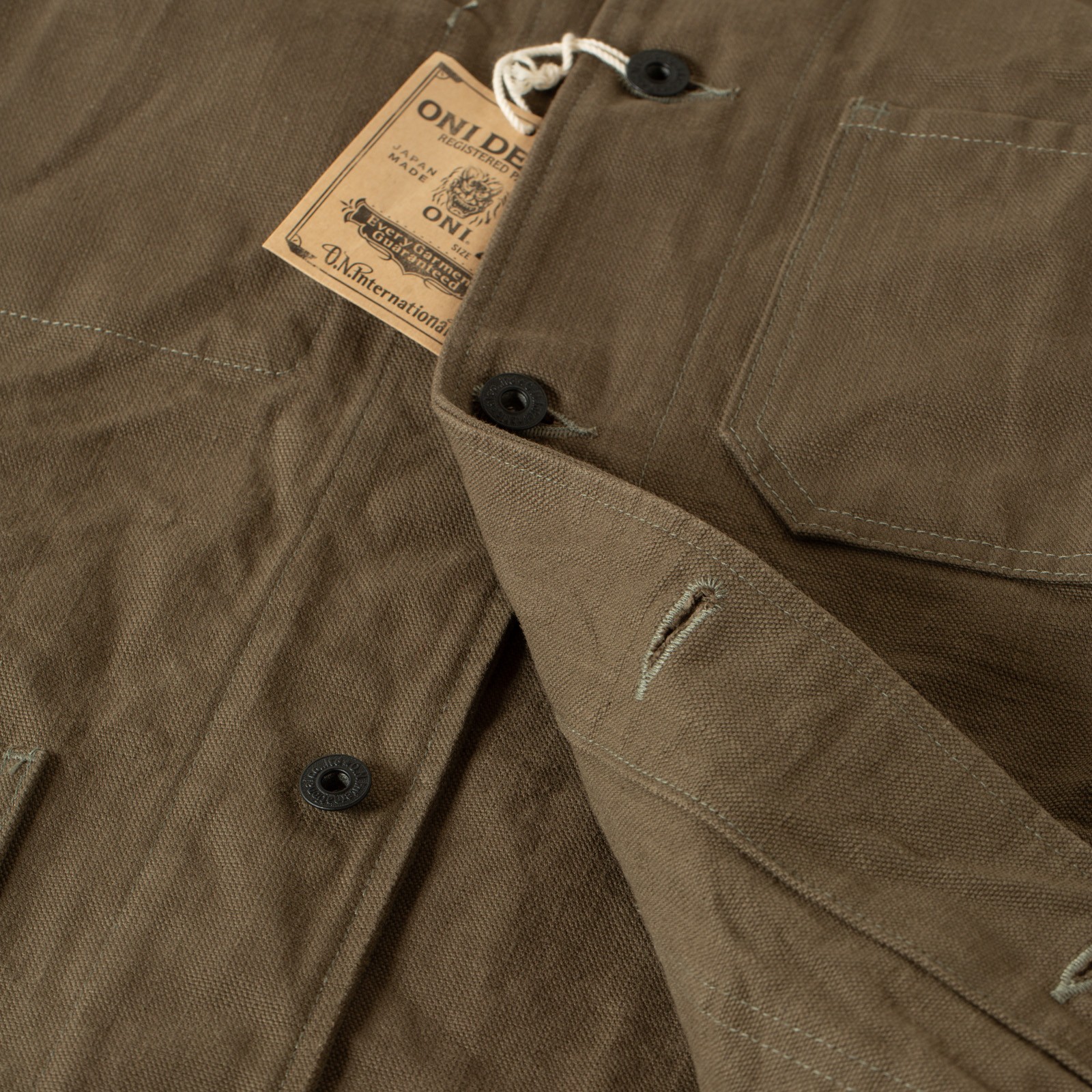 03100-HOX Heavy Oxford Coverall Jacket Olive