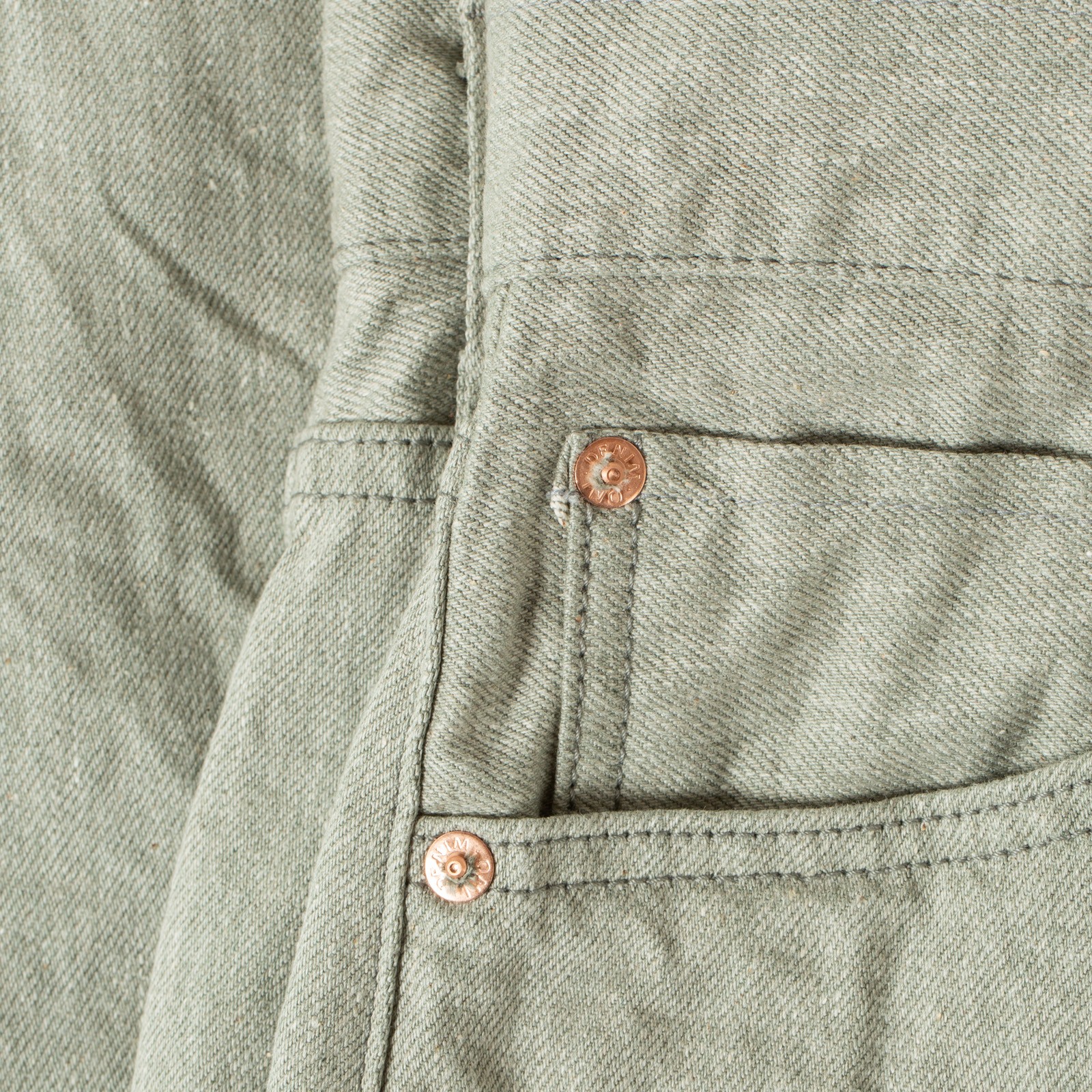 image flâneurs coin pocket Oni Denim 246-MOKU 11oz Neat Straight Mixed Gray Selvedge Denim-8
