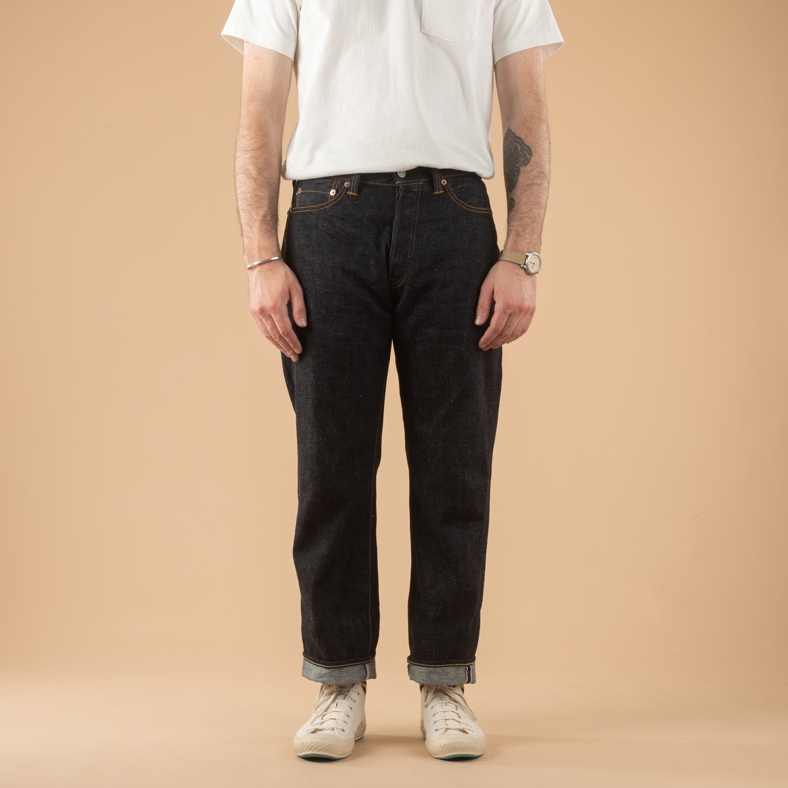 image flâneurs MOMOTARO_0906-13 13oz Wide Straight Selvedge Denim (2)