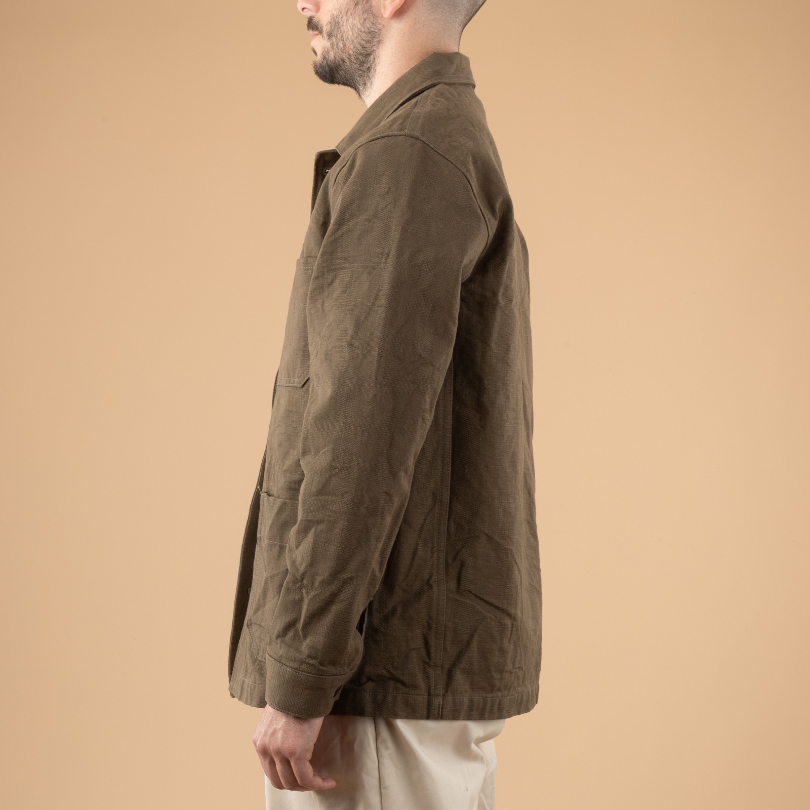 03100-HOX Heavy Oxford Coverall Jacket Olive