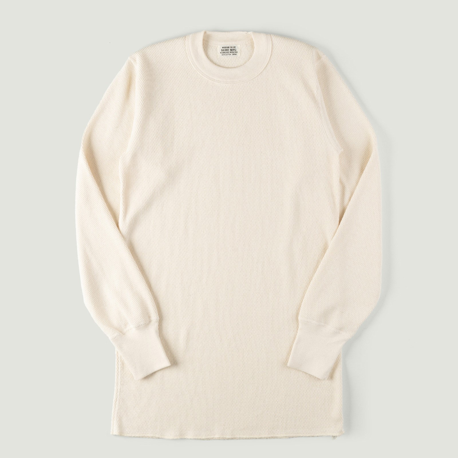 Image-Flâneurs_XX DEVELOPMENT / "SURE MFG" 8.4oz Thermal L/S Shirt Kinari_Vignette