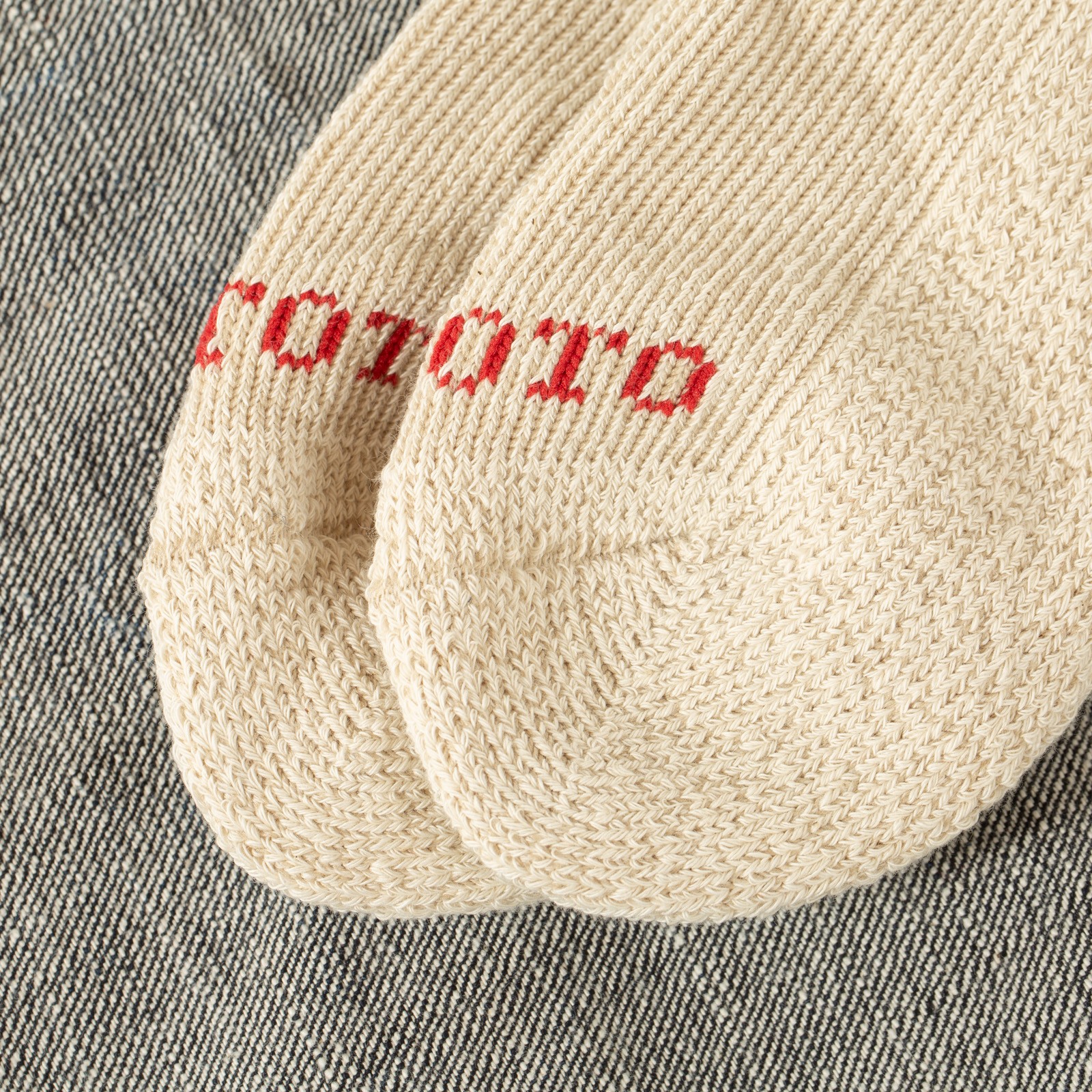 image flâneurs chaussettes ROTOTO Pile Stripe Marl_Beige Black
