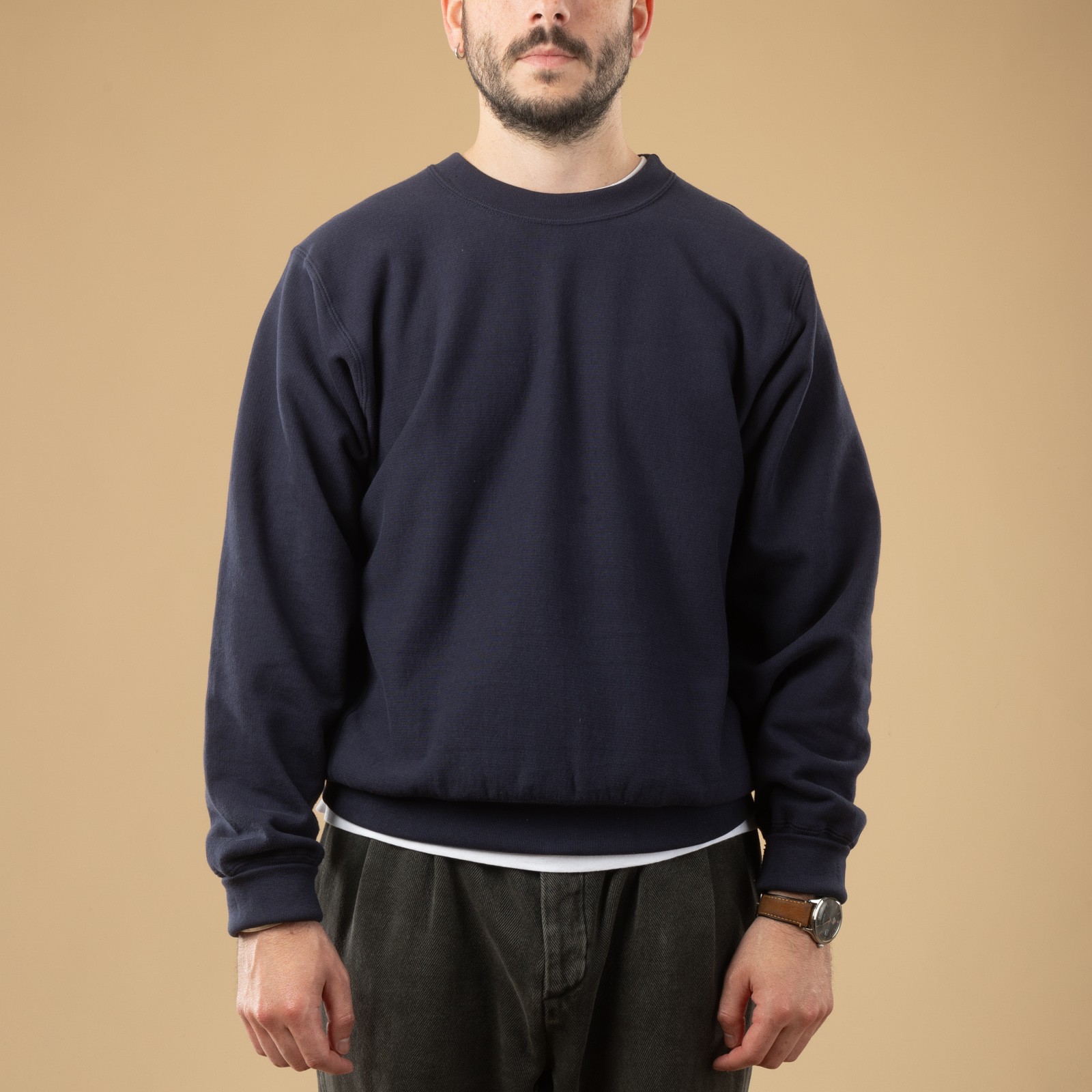 Image-Flâneurs_XX DEVELOPMENT / "SURE MFG" The Californians 60's Sweatshirt Midnight Wave_de-face