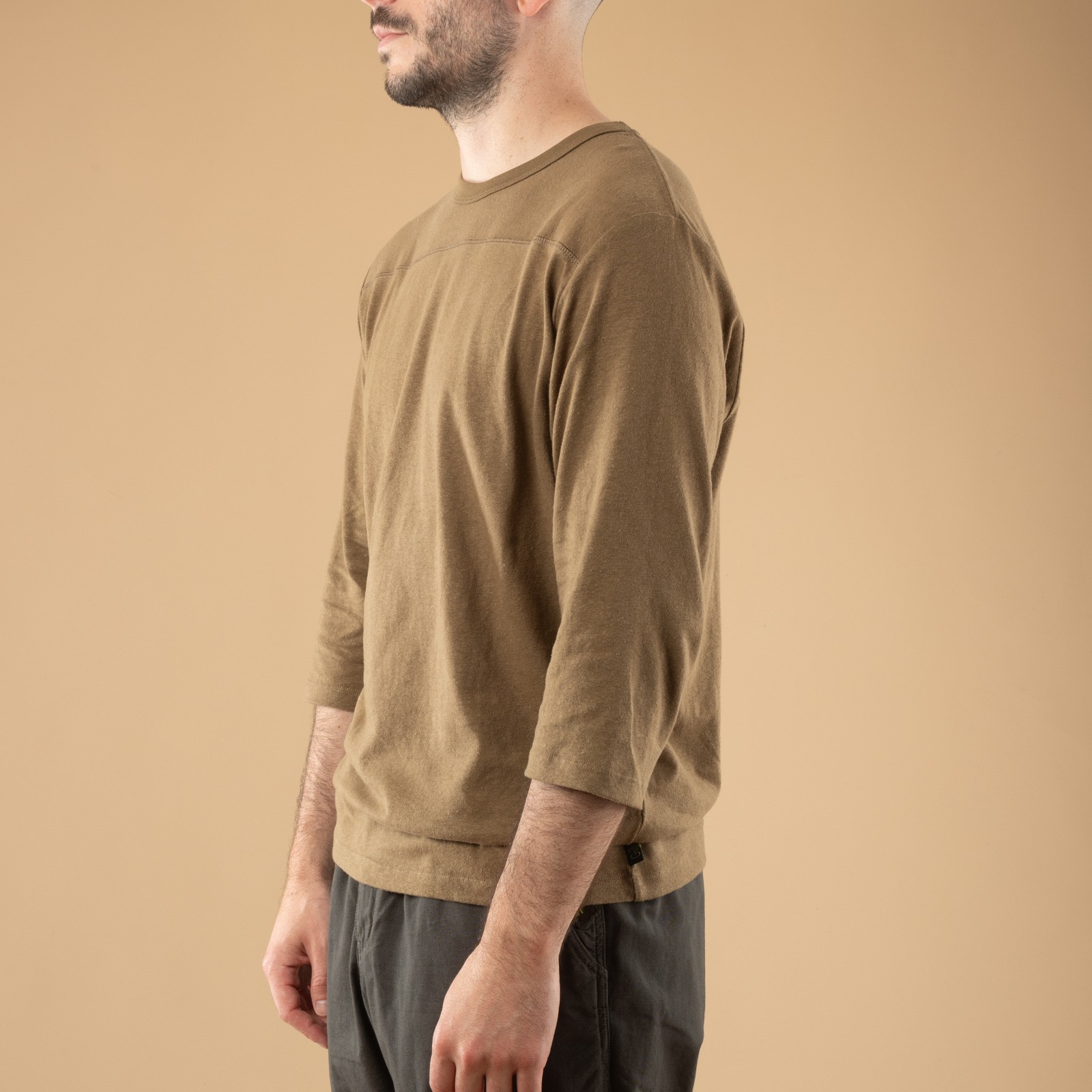 Basic Football Tee Saddle Brown