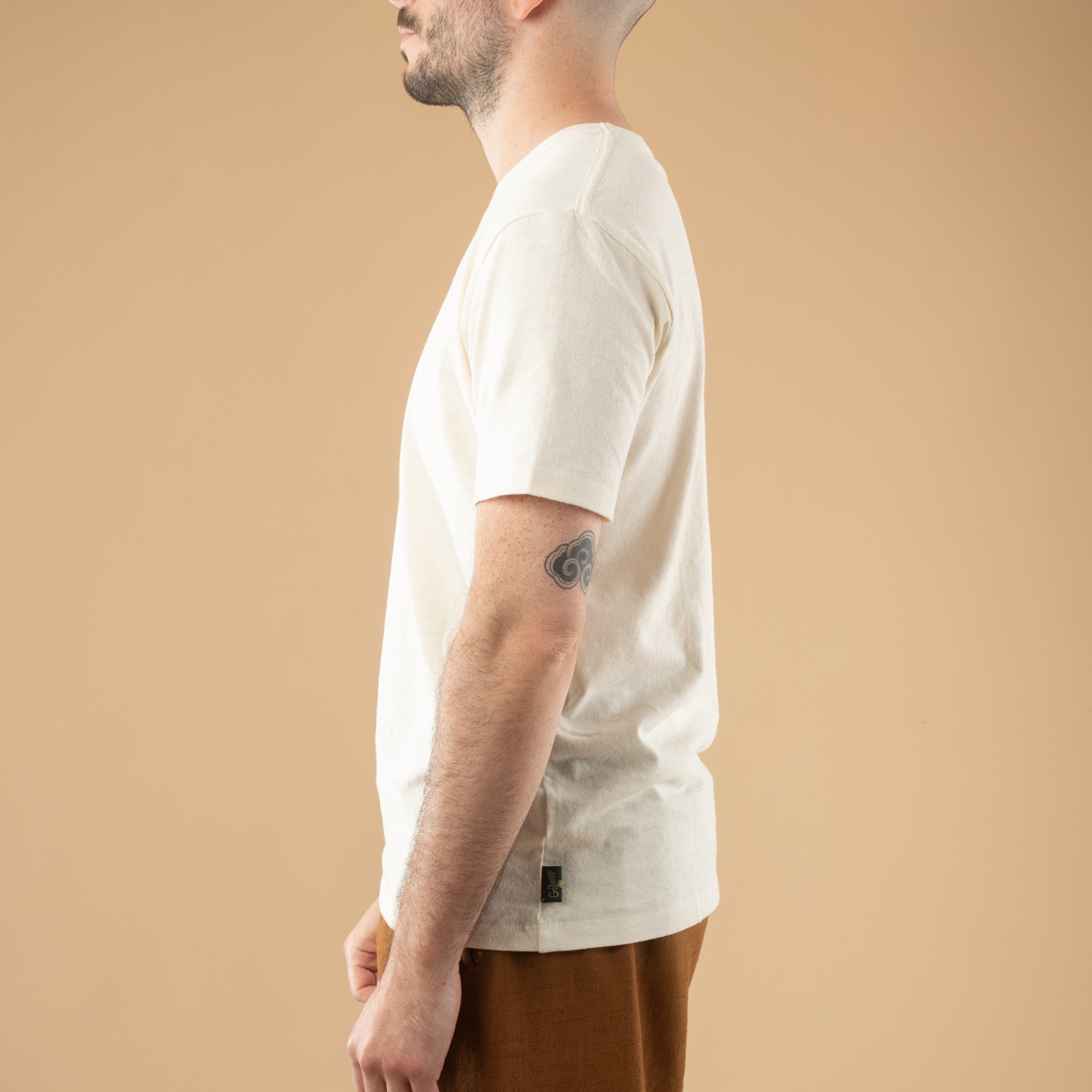 Basic Short Sleeve Tee in Natural