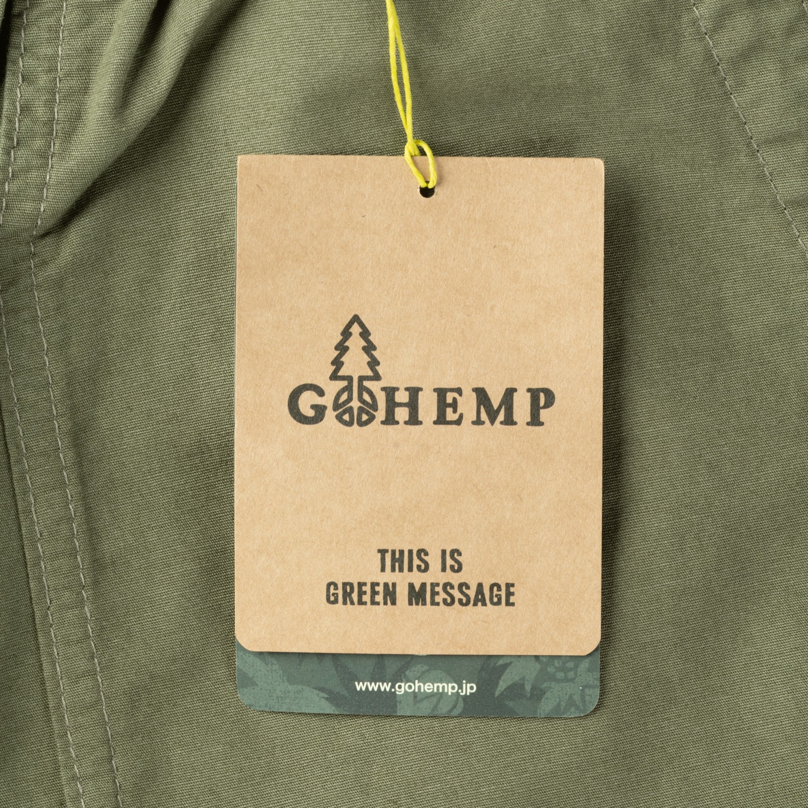 Image-Flâneurs_GOHEMP / Travel Balloon Pants Olive_détail-étiquette