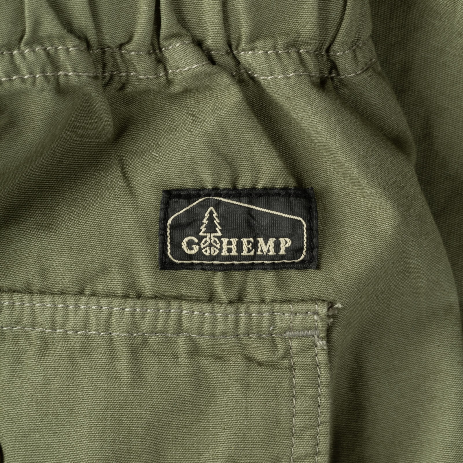 Image-Flâneurs_GOHEMP / Travel Balloon Pants Olive_détail-poche