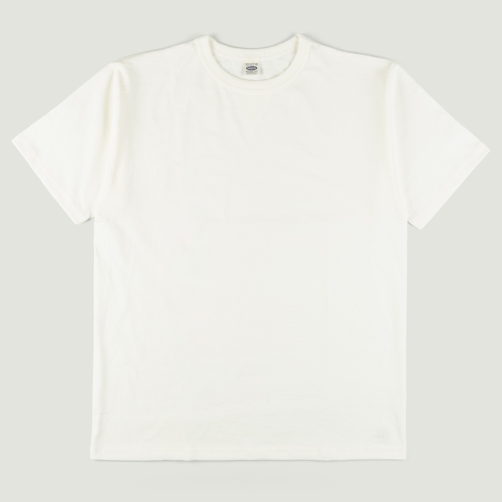 Lot. 267 Front V Gusset Crewneck T-Shirt Off White